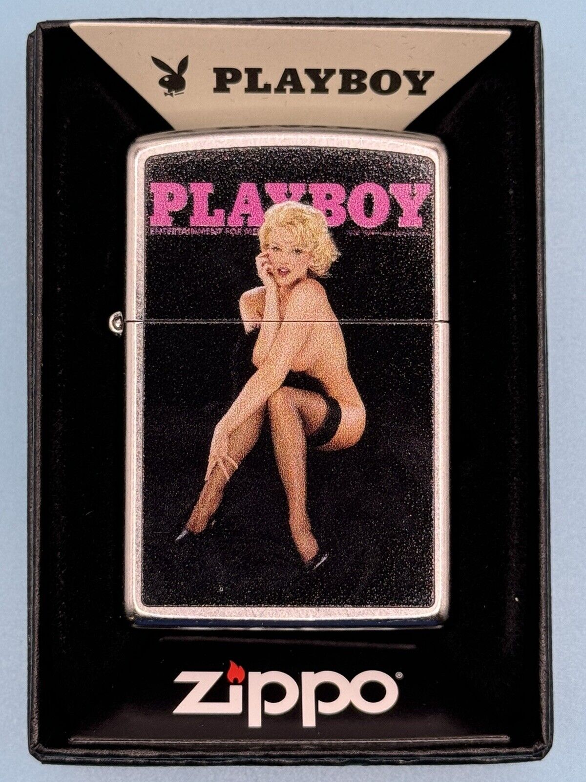Vintage June 1999 Playboy Magazine Cover Zippo Lighter NEW Rare Pinup