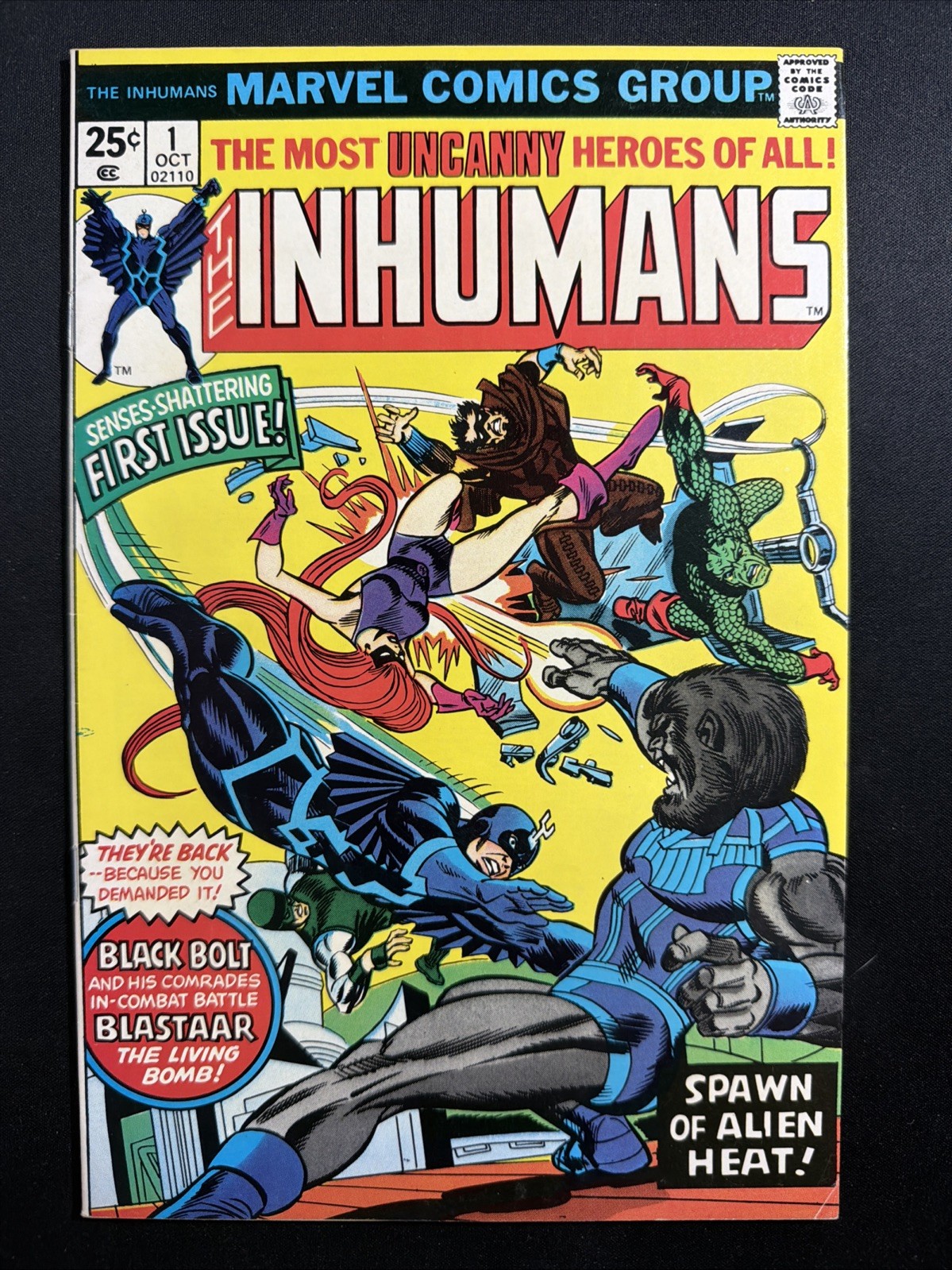 The Inhumans #1 1975 George Perez Marvel Comics 1st Print Fine *A10