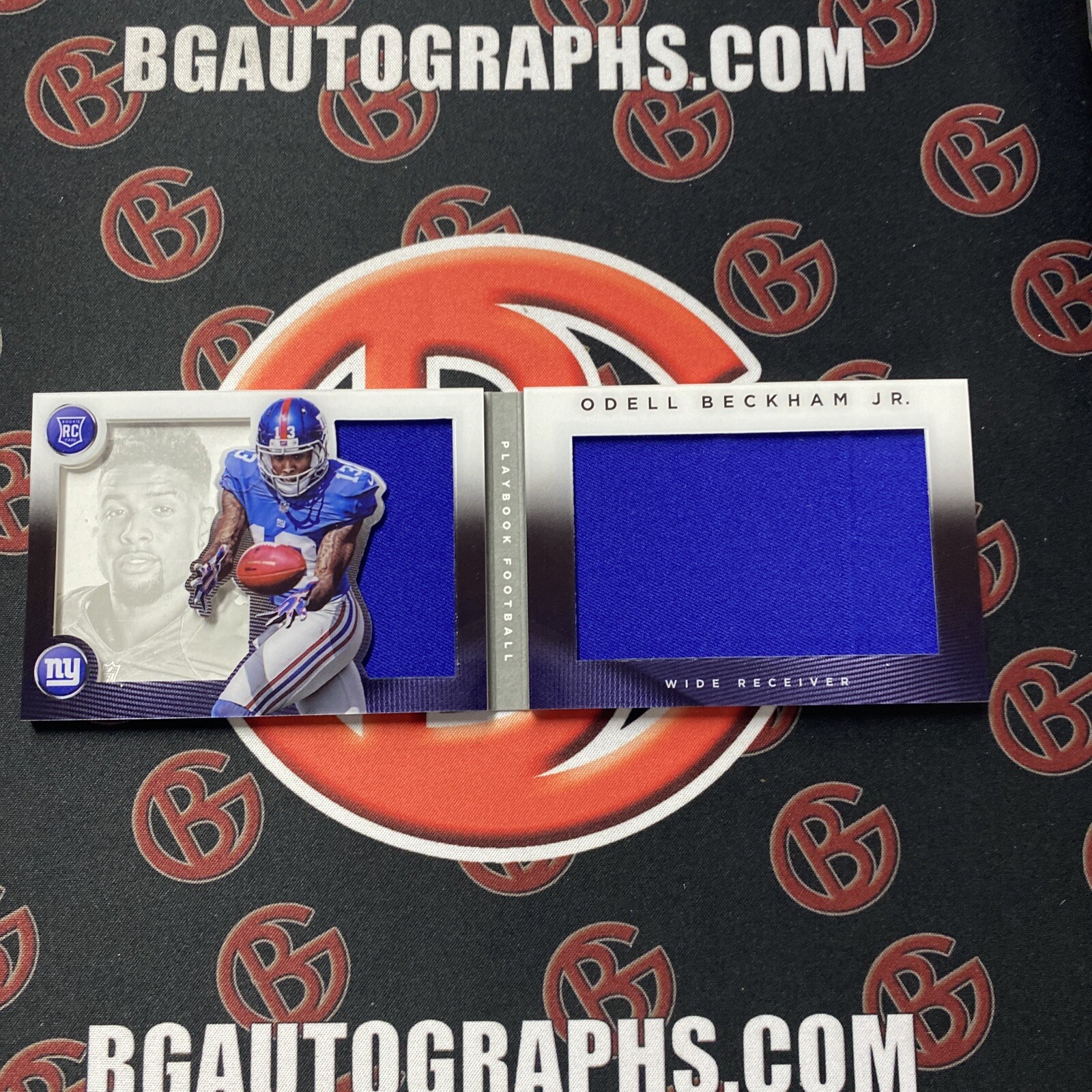 ODELL BECKHAM JR 2014 PANINI PLAYBOOK ROOKIE RC JERSEY PATCH RELIC BOOKLET /199