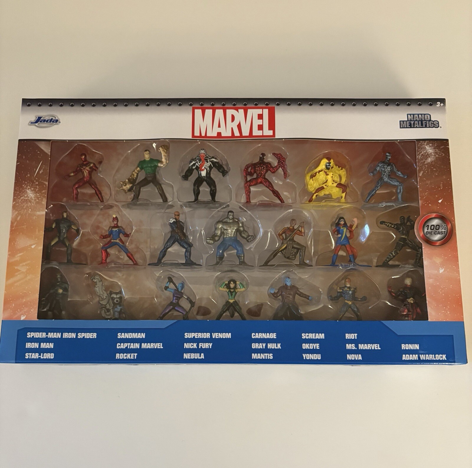 Marvel 20-Piece Set Nano Metalfigs Diecast Jada Mini Figures