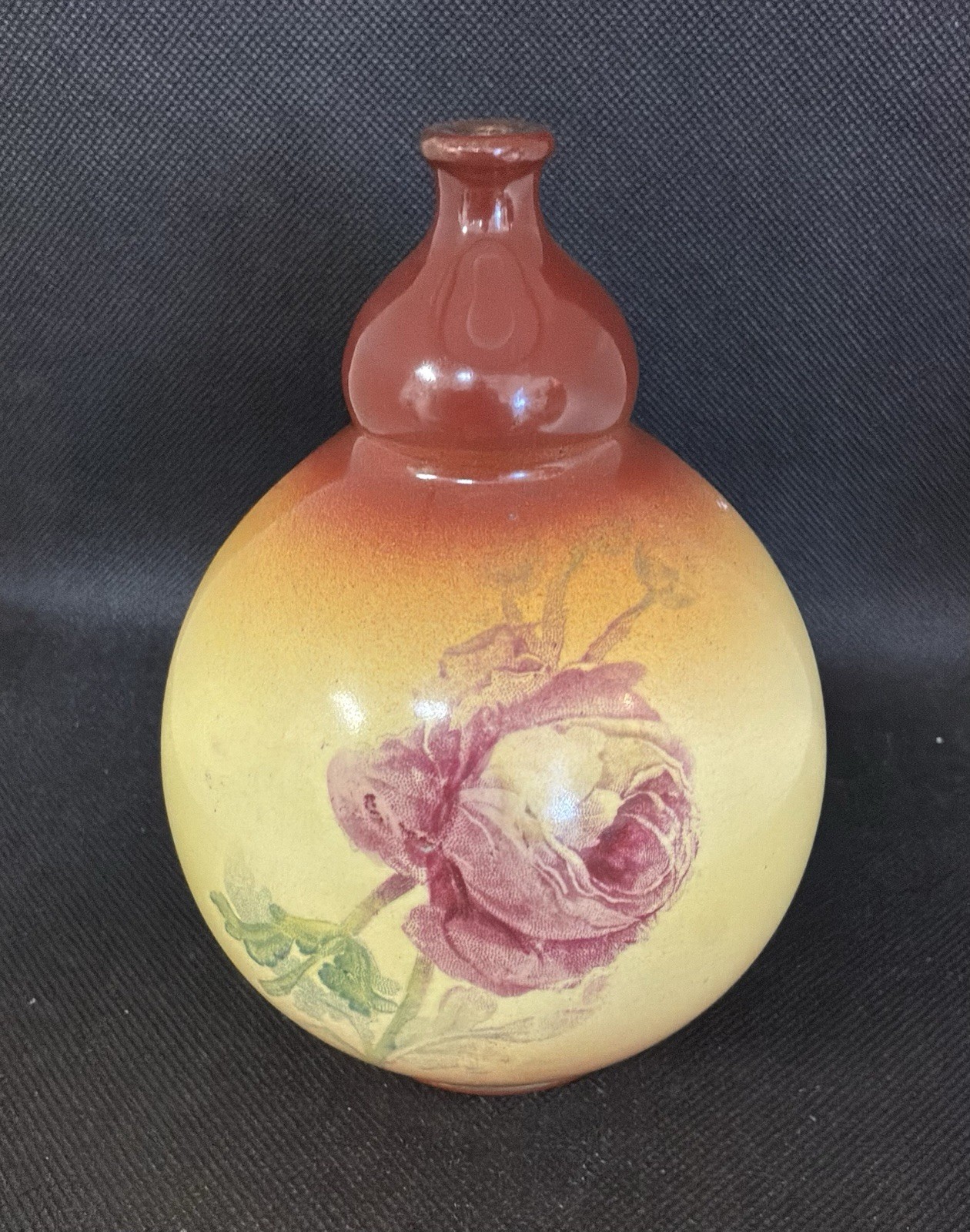 Antique Royal Bonn Bud Vase Roses Victorian Porcelian By Franz Mehlem Germany