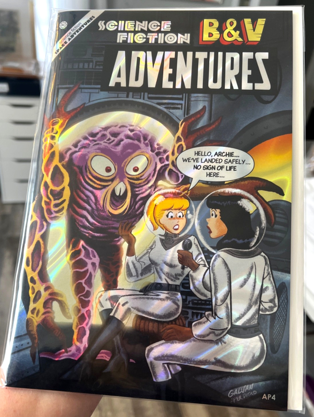B&V Chilling Adventures Strange Science #1 Homage Bill Galvan LAVA FOIL AP4