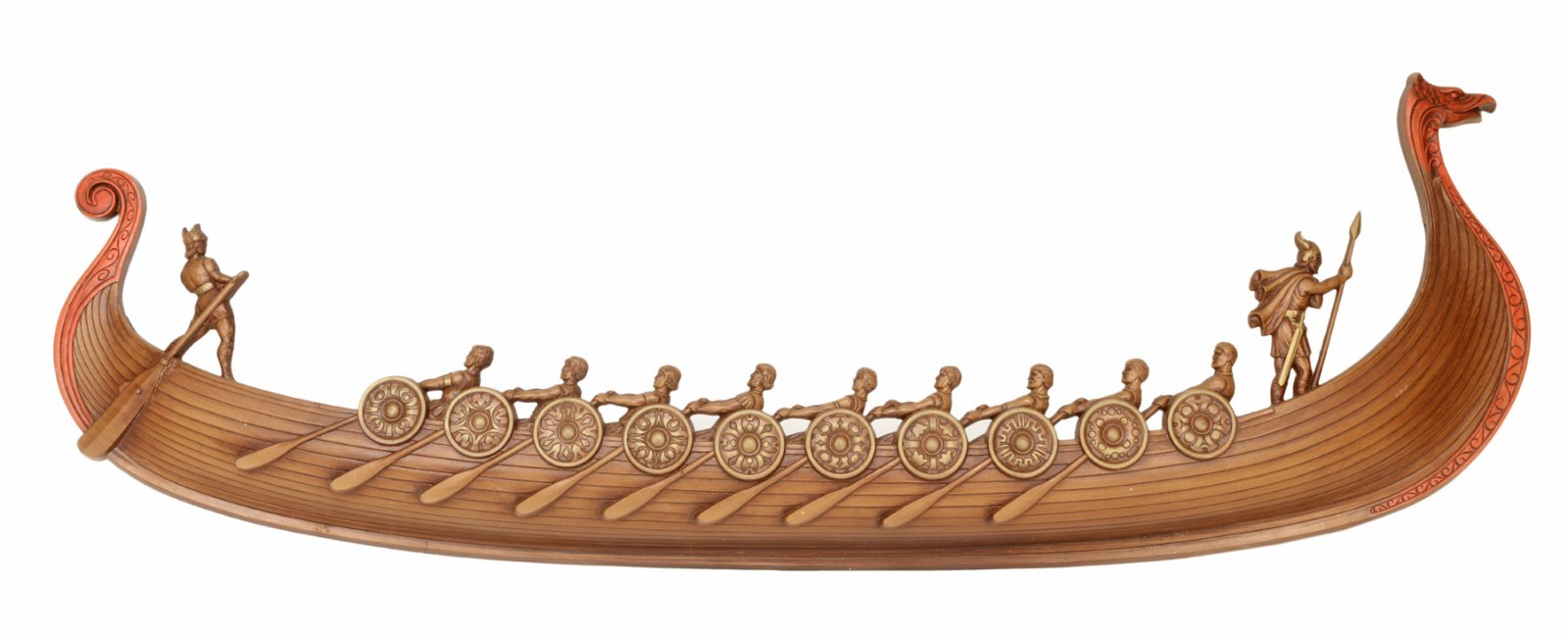 Vintage 1960 Syroco Viking Longship Wall Plaque 4063 40\