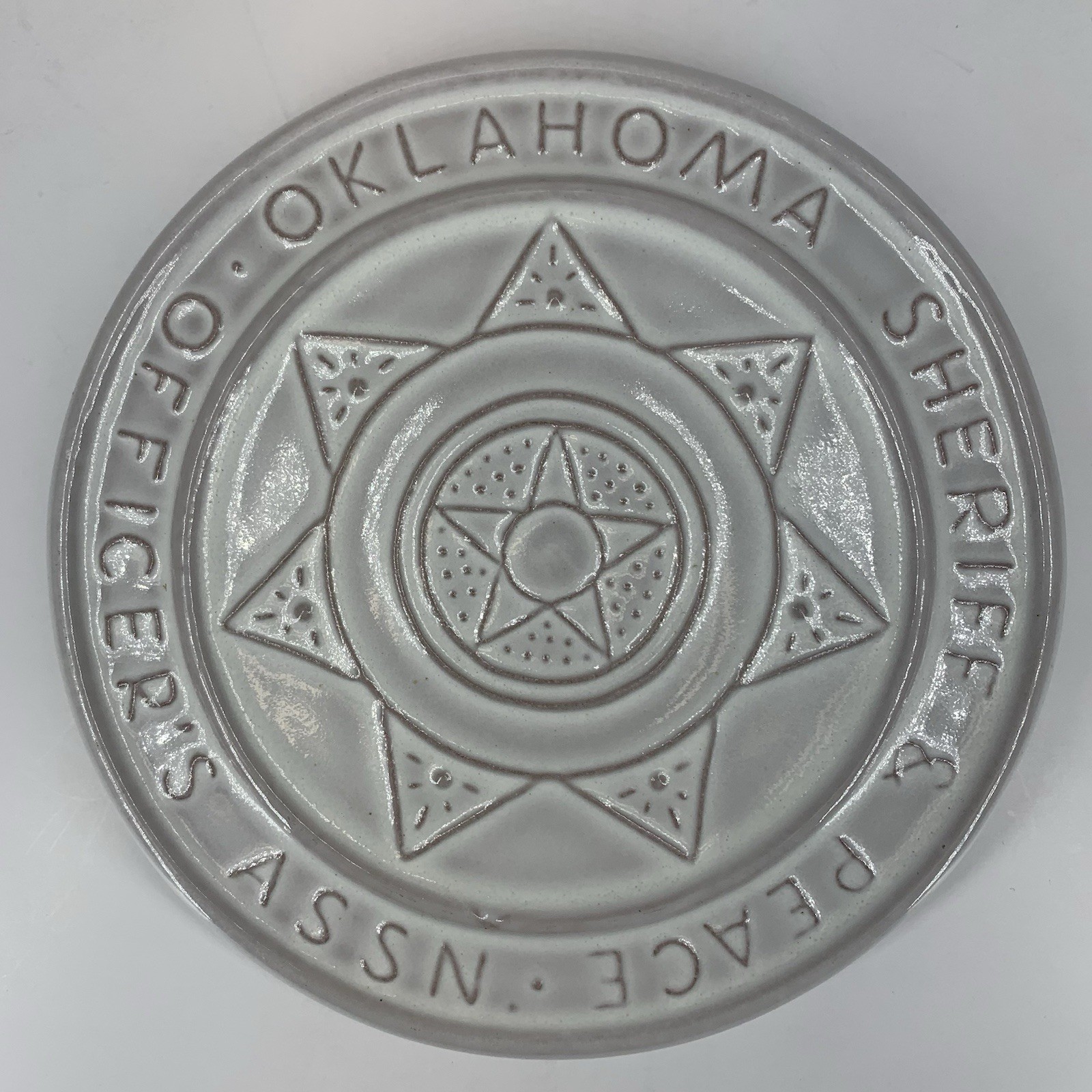 Frankoma Trivet Oklahoma Sheriff & Peace Officers Assn 75th Convention 1989 OKC