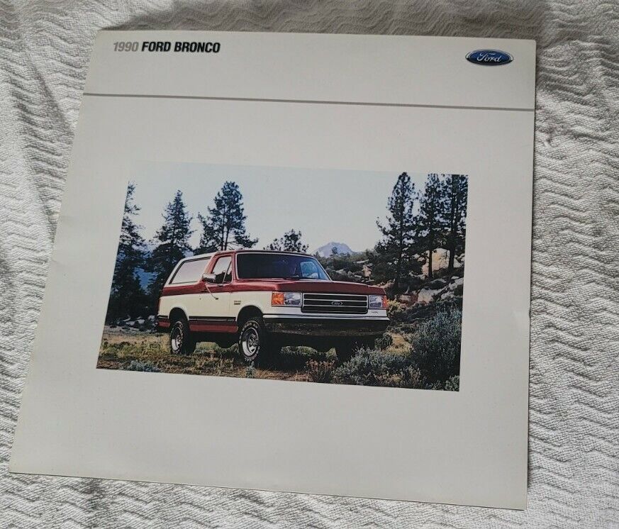 (1990) Ford Bronco Dealer Sales Brochure - Eddie Bauer/XLT/Custom  -  (FDT-9005)