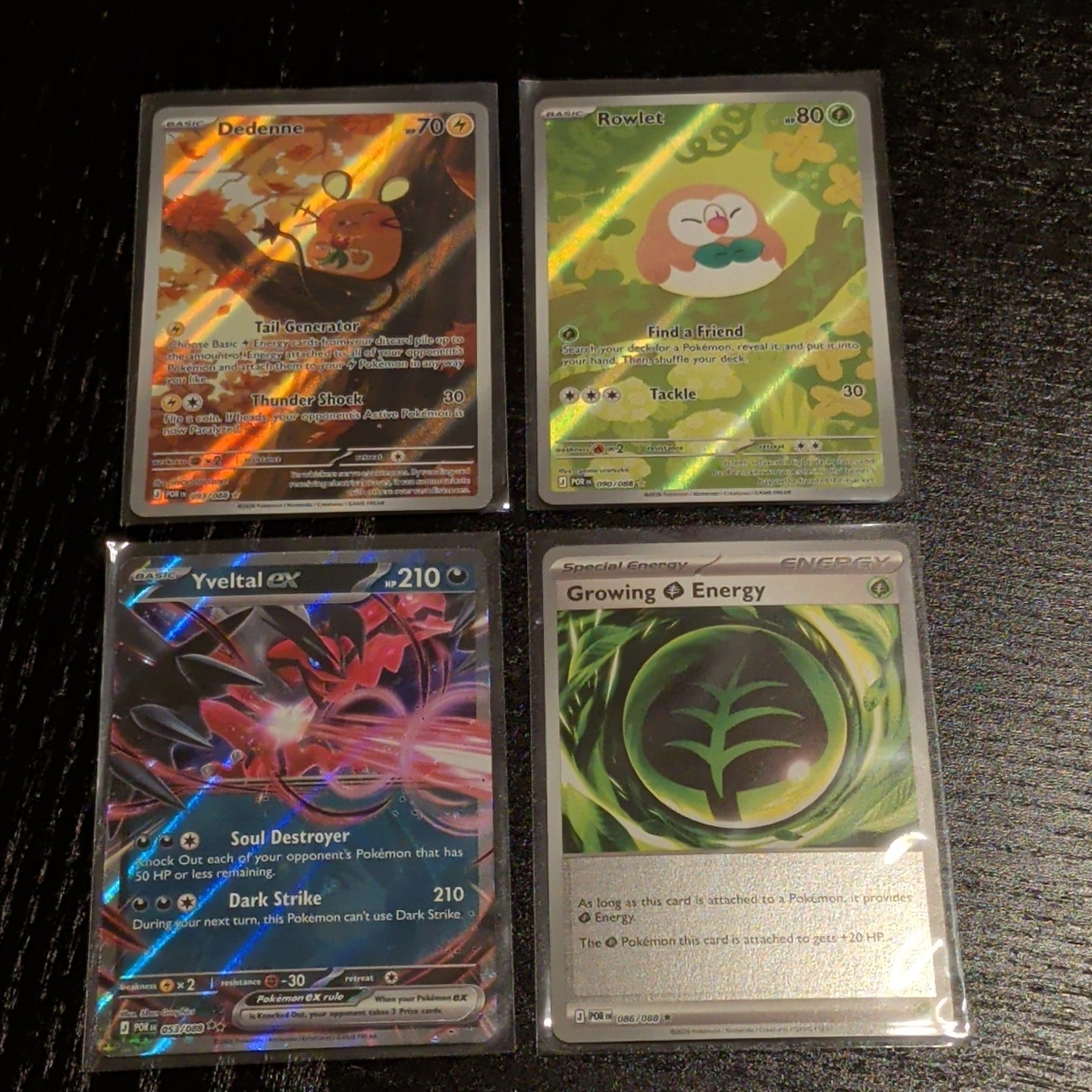 Pokemon Perfect Order 4 Holo Singles Rowlet 090 Dedenne 093 + 2 Others Fresh