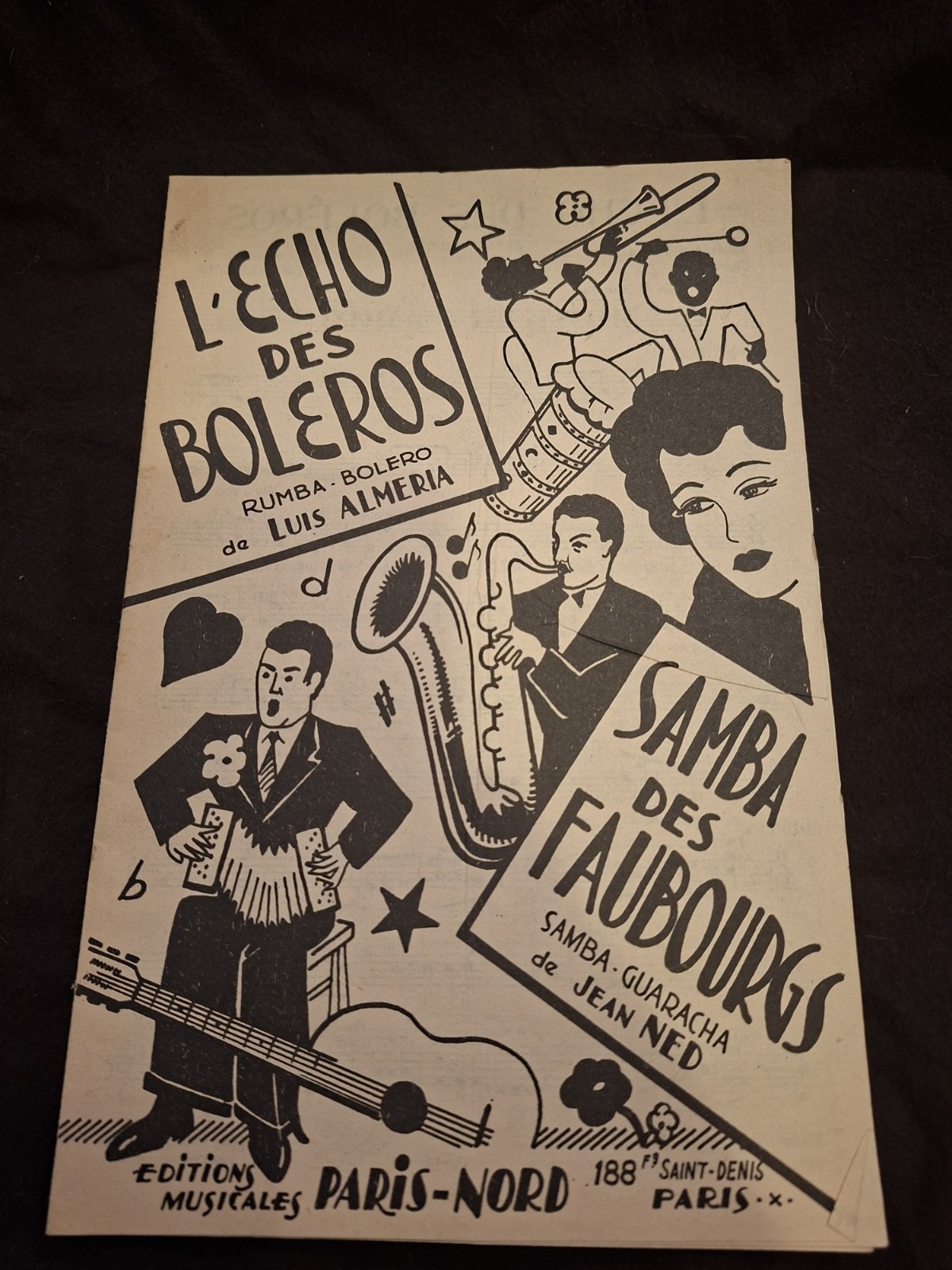 Partition L\'Écho Des Boleros Almeria Samba Des Faubourgs Ned Sheet Music