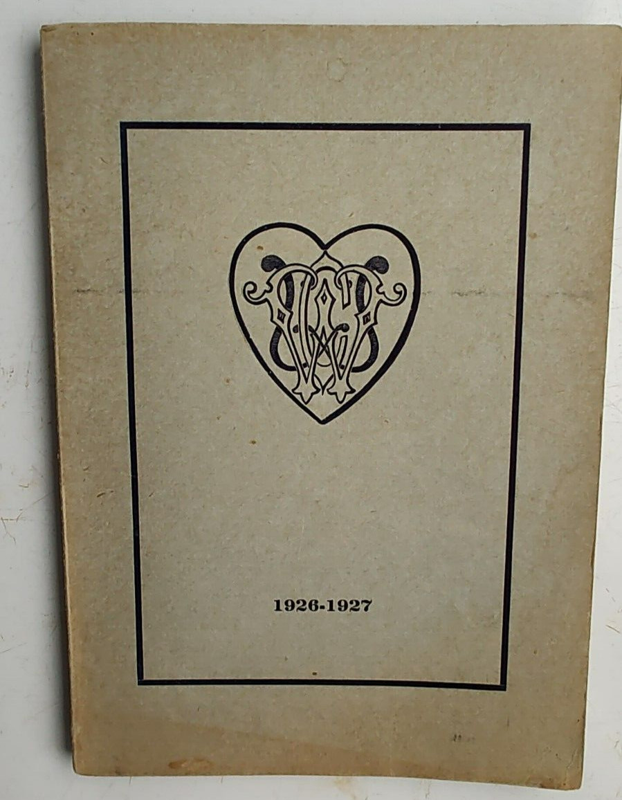 1926 - 1927 Worcester MA Woman's Club Yearbook / Illustrated / Member List