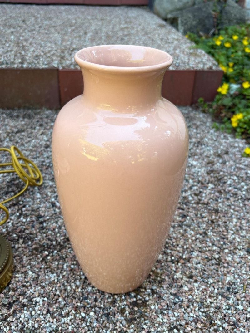Ceramic Vase Pink Made In Portugal