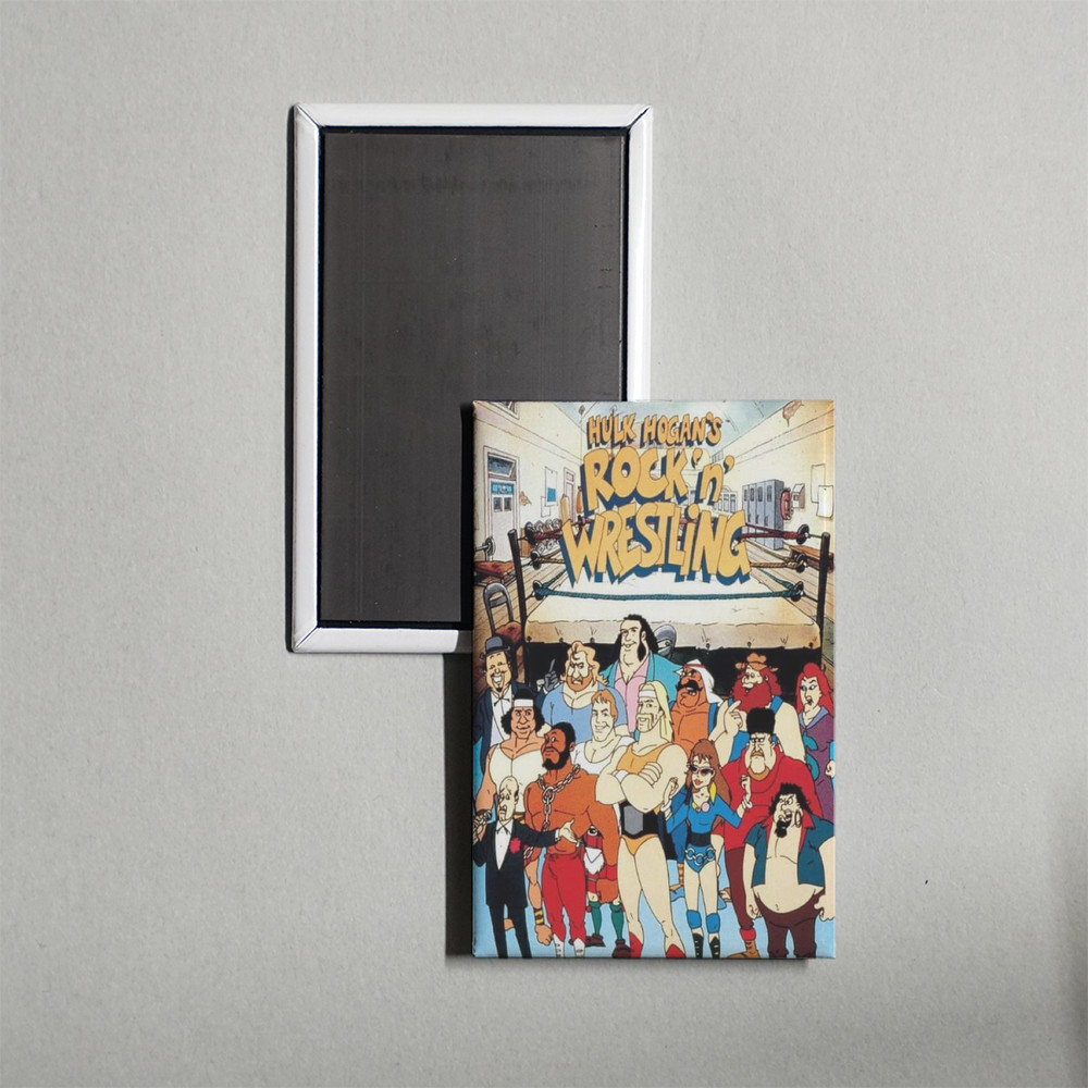 Hulk Hogan's Rock 'n' Wrestling Mini TV Show Poster Fridge Locker Magnet Hulk Hogan's Rock 'n' Wrestling Mini TV Show Poster Fridge Locker Magnet