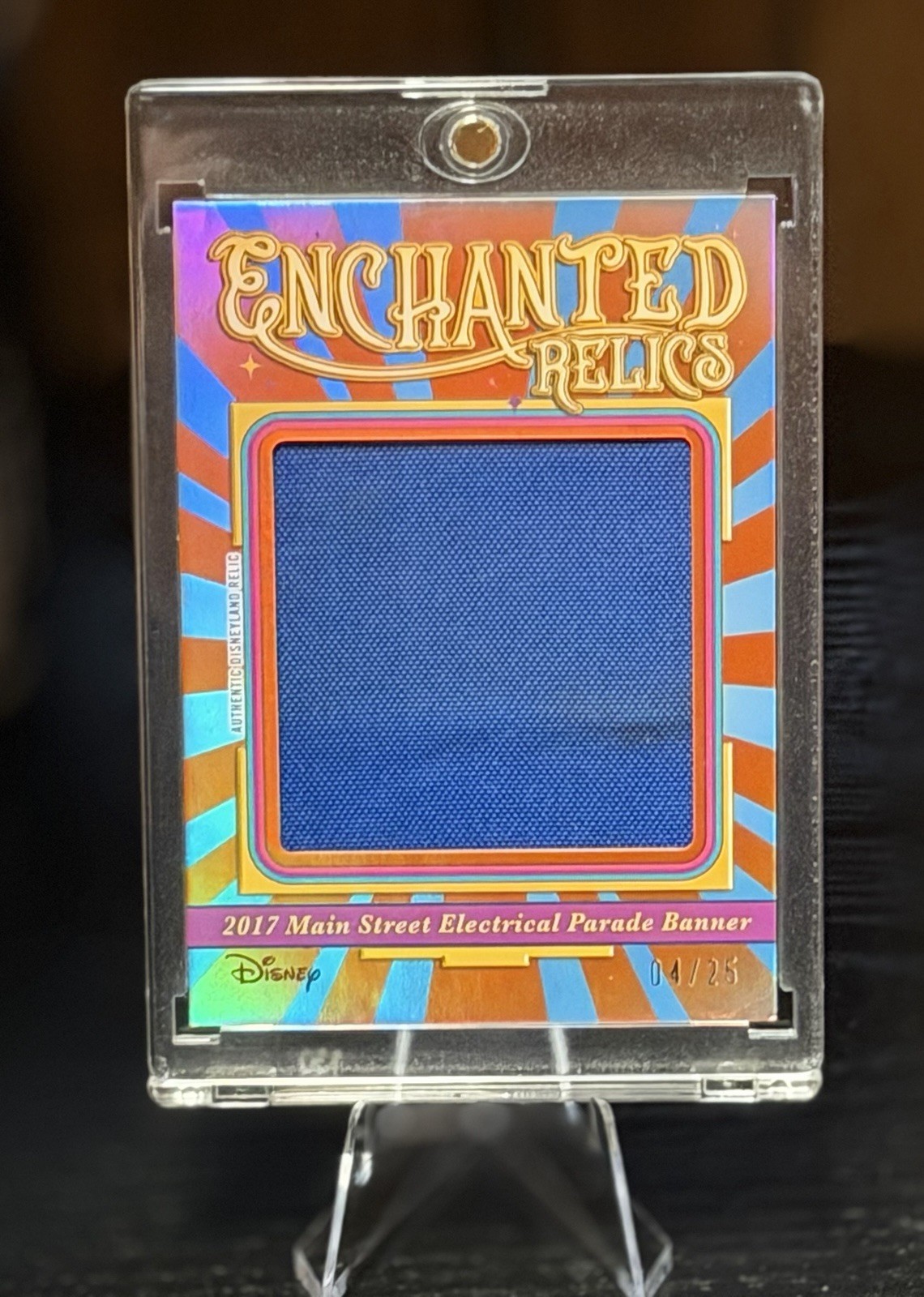 2025 Topps Disneyland 70th Relic 2017Electric Light Parade /25 Banner 2025 Topps Disneyland 70th Relic 2017Electric Light Parade /25 Banner