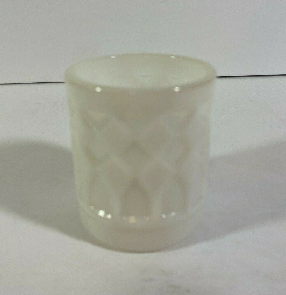 Vintage  Milk Glass Toothpick Holder    b17