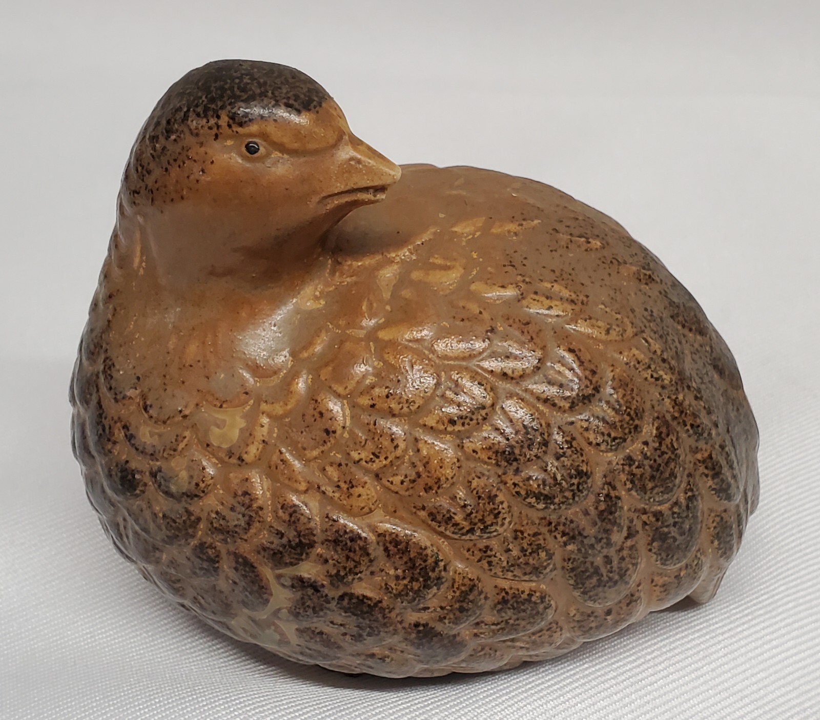 Vintage Ceramic Stoneware Decorative Quail Figurine
