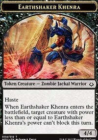 Earthshaker Khenra // Cat Double-sided Token [Hour of Devastation Tokens] Magic