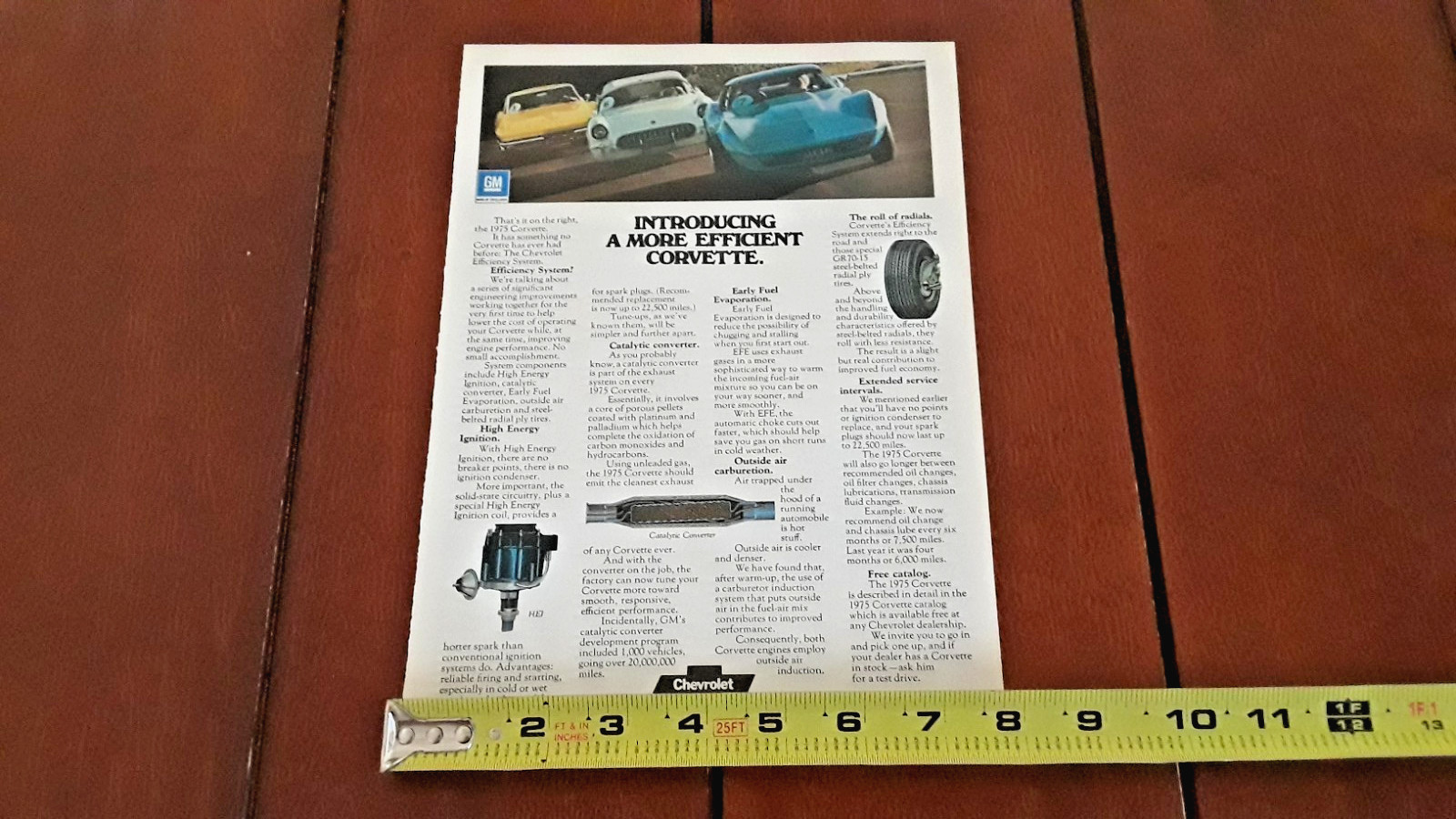 1975 CORVETTE -  ORIGINAL 1975 AD