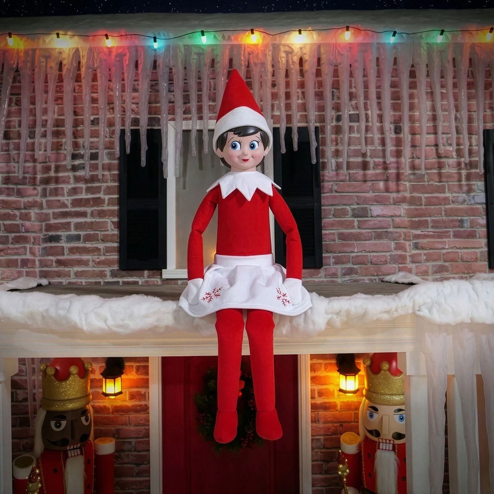 5 FT POSEABLE ELF ON THE SHELF GIRL CHRISTMAS DECORATION