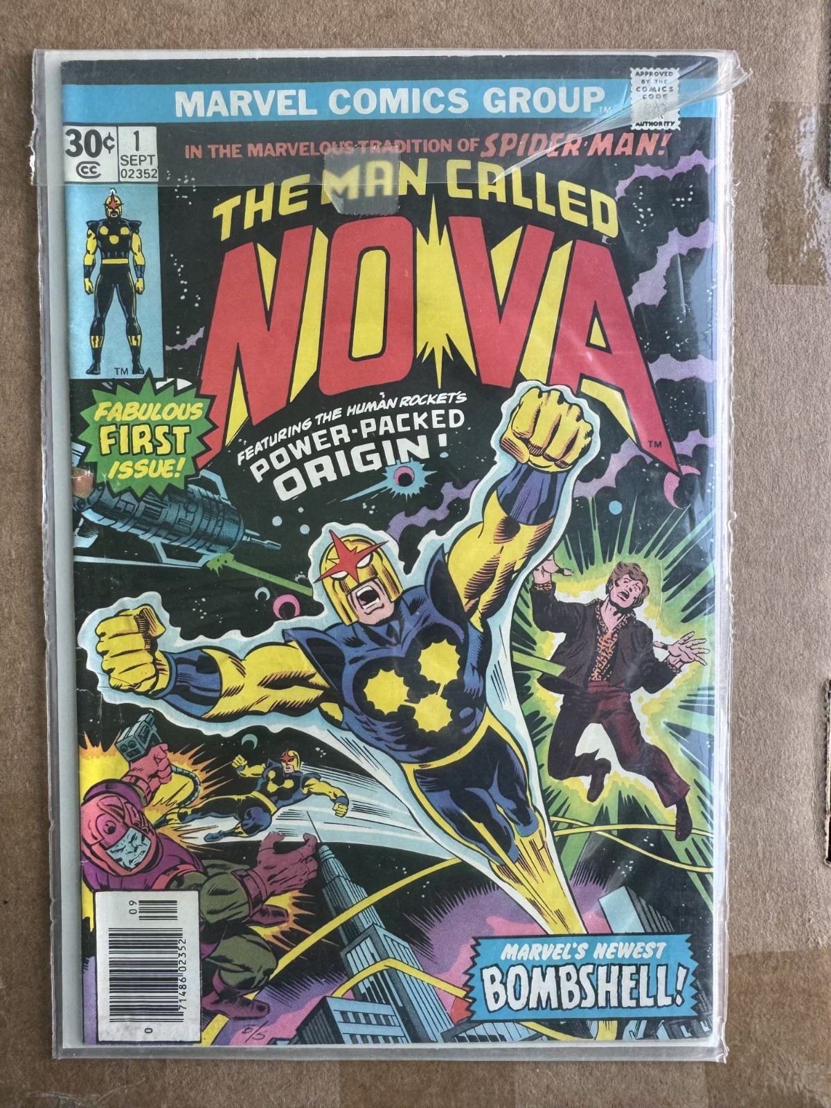Nova #1 Marvel 1976 1st Appearance & Origin Richard Rider Newsstand Key
