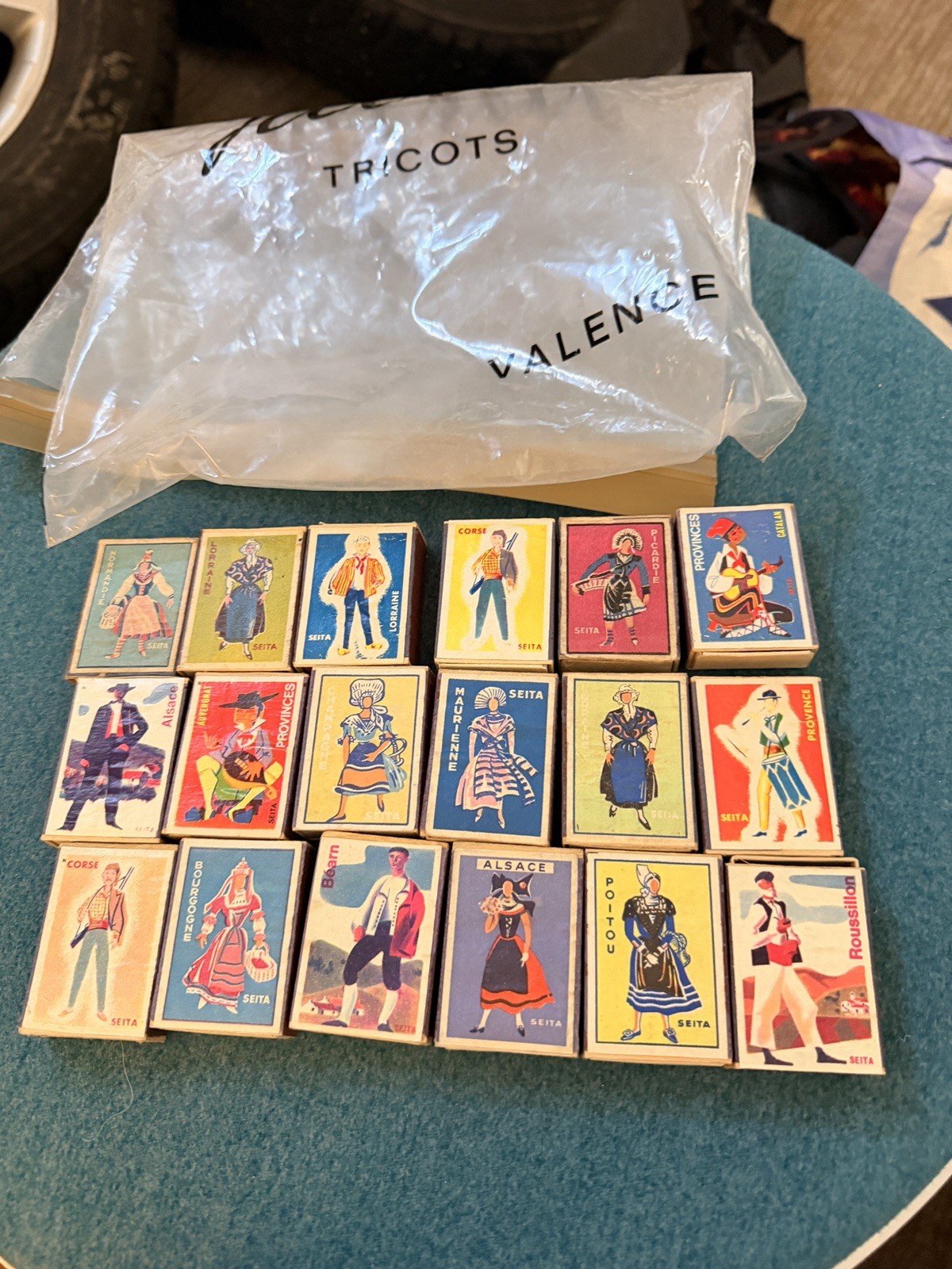 Lot 18 Vintage French Seita Matchboxes Costumes De Provinces De France 1960s 70s