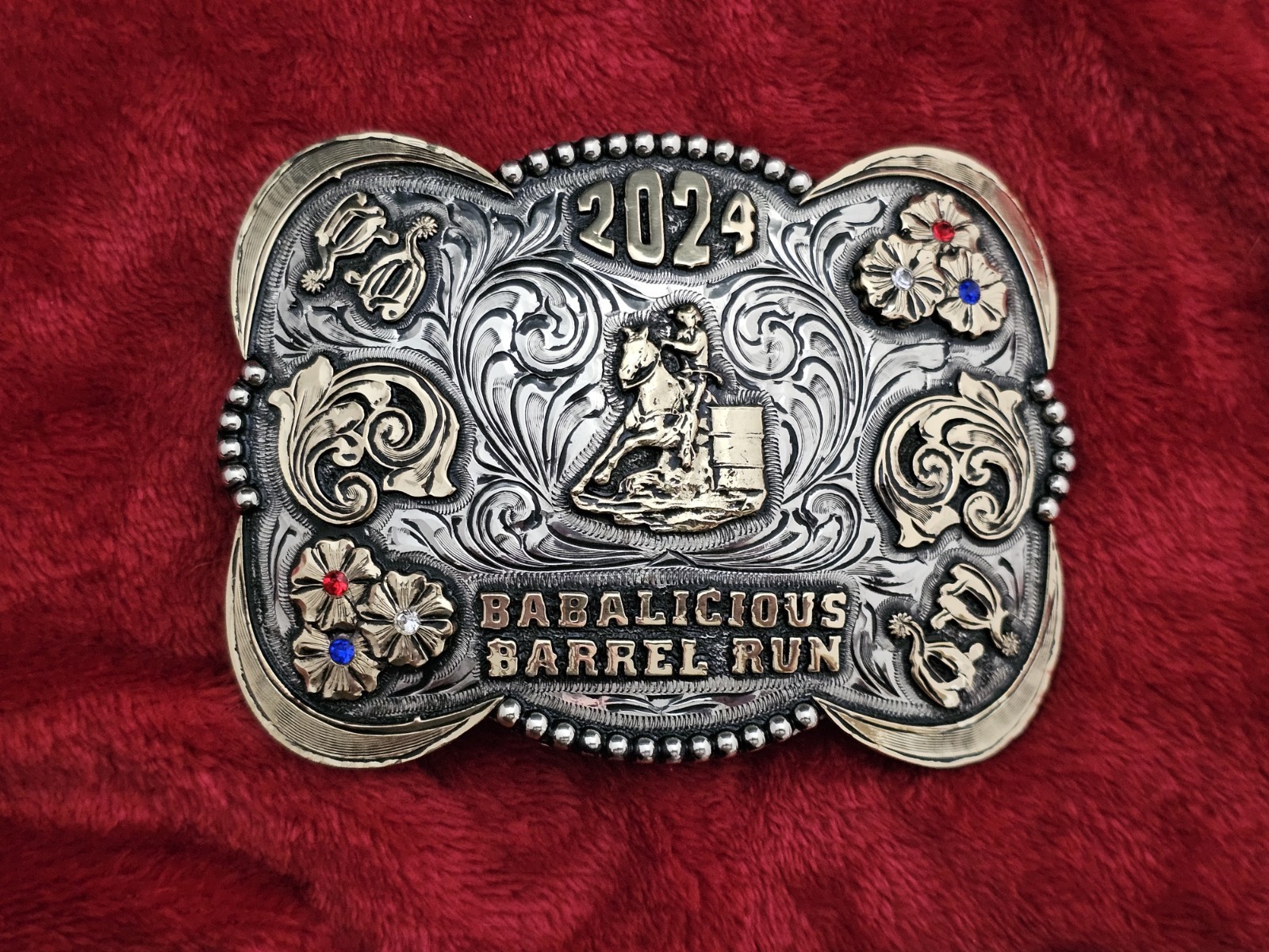 Barrel Racing RODEO☆Babalicious☆2024☆X~Treme☆CHAMPION TROPHY BUCKLE☆Rare☆T34