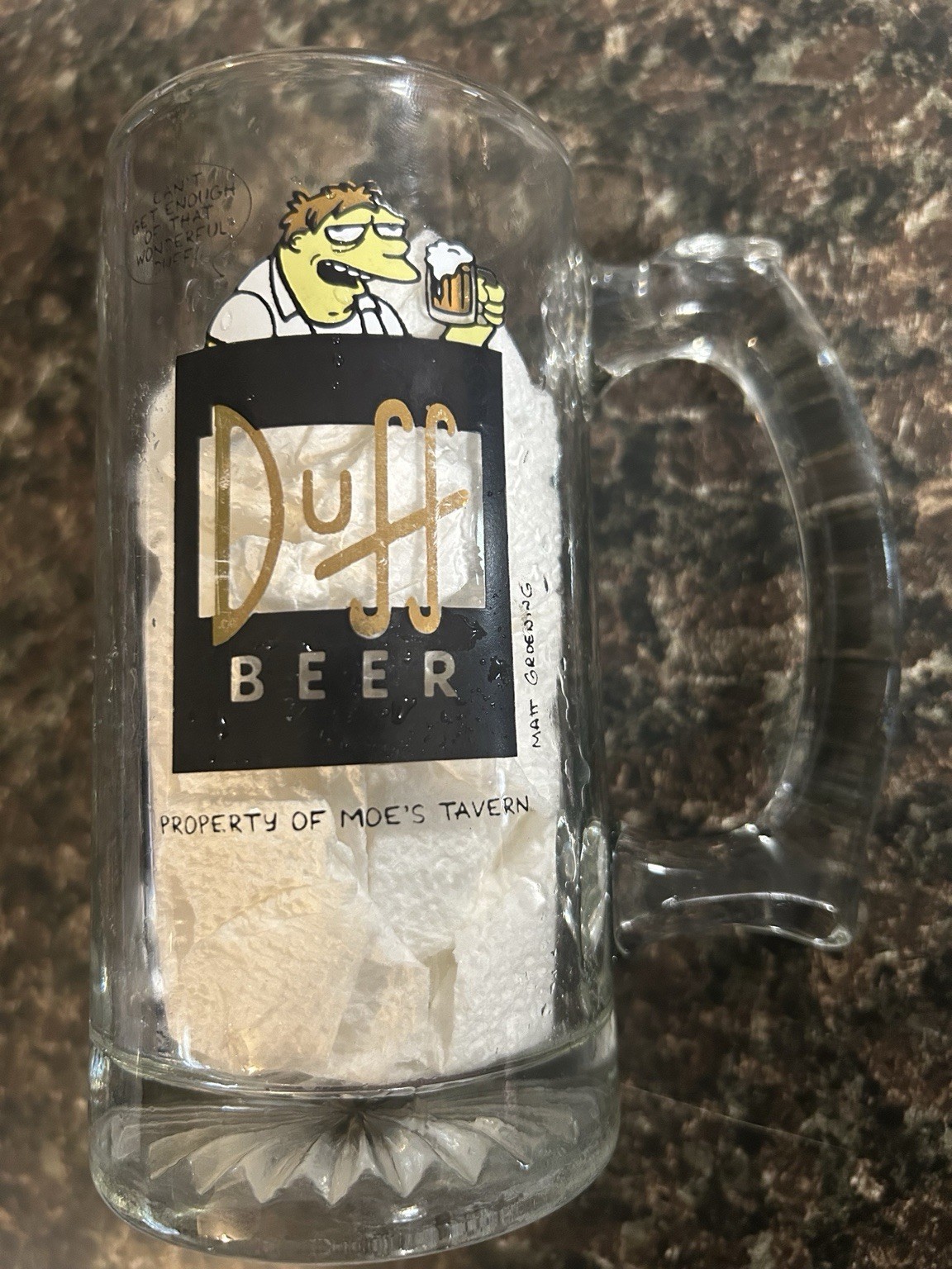 Vintage Duff Beer Simpsons 100th Episode Moes Tavern