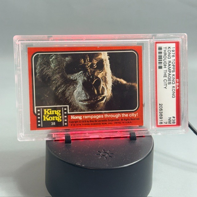 Vintage 1976 Topps King Kong Rampages #38 PSA 7 Through City Monster RARE sp