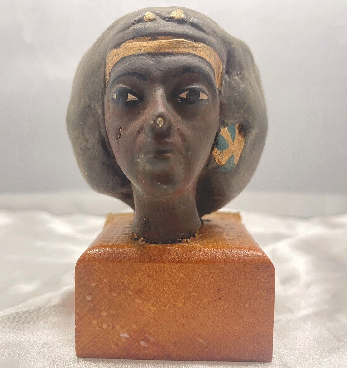 RARE Ancient Egyptian Pharaonic head Statue of Queen Tiye- Wife Of Amenhotep III