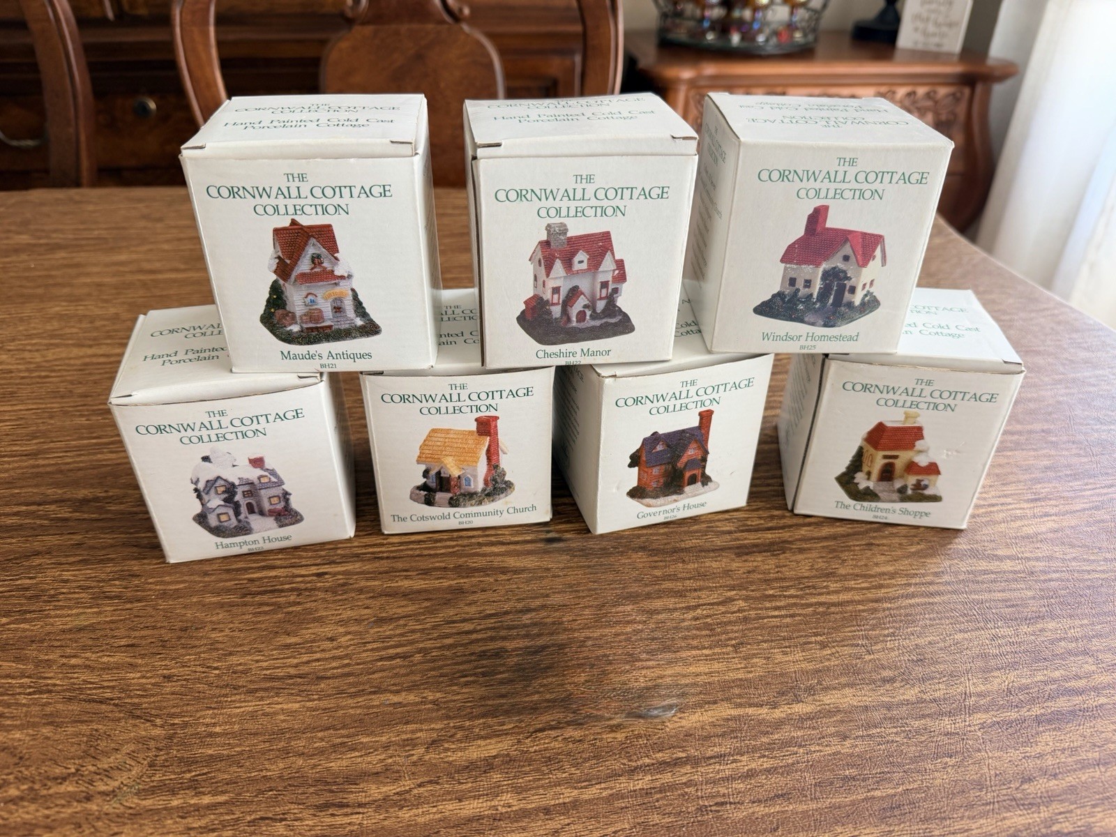 The Cornwall Cottage Collection Set Of 7 Complete Set.