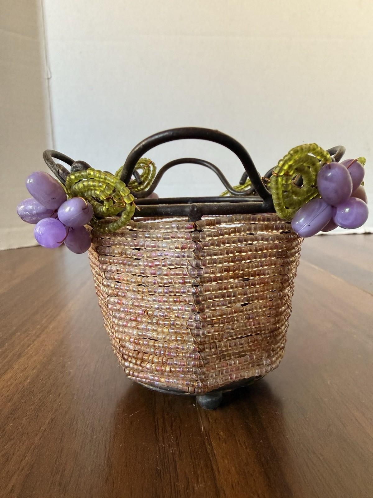 UNIQUE GIFT Vintage Beaded Votive Candleholder Candle Holder Beads