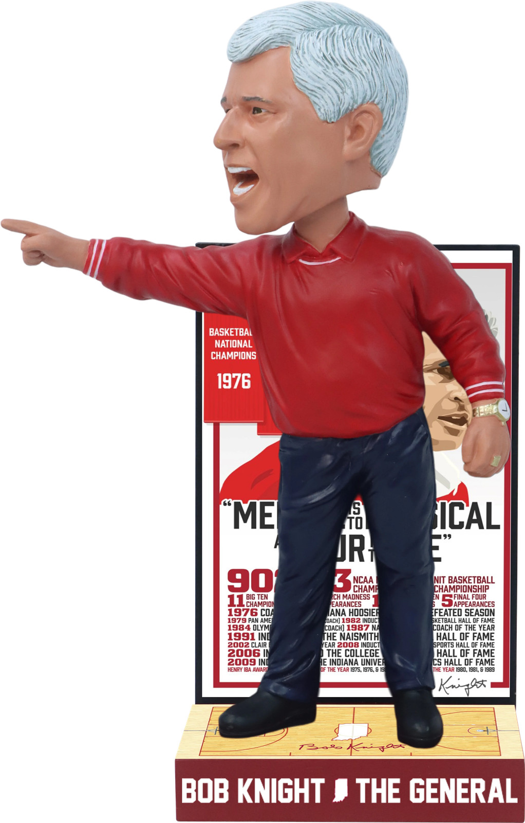 Bob Knight Career Accomplishments Bobblehead NCAA College