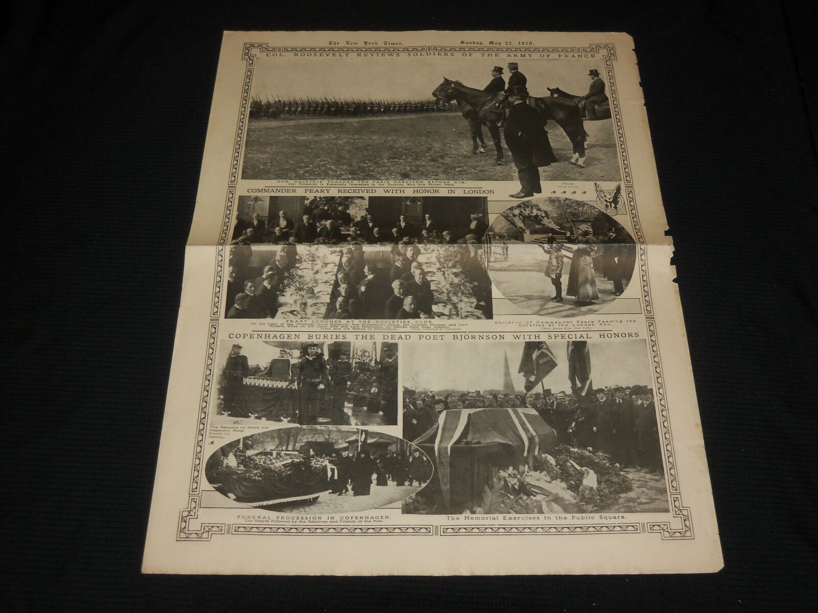 1910 MAY 22 NEW YORK TIMES PICTURE SECTION - KING EDWARD VII IS DEAD - NP 5638