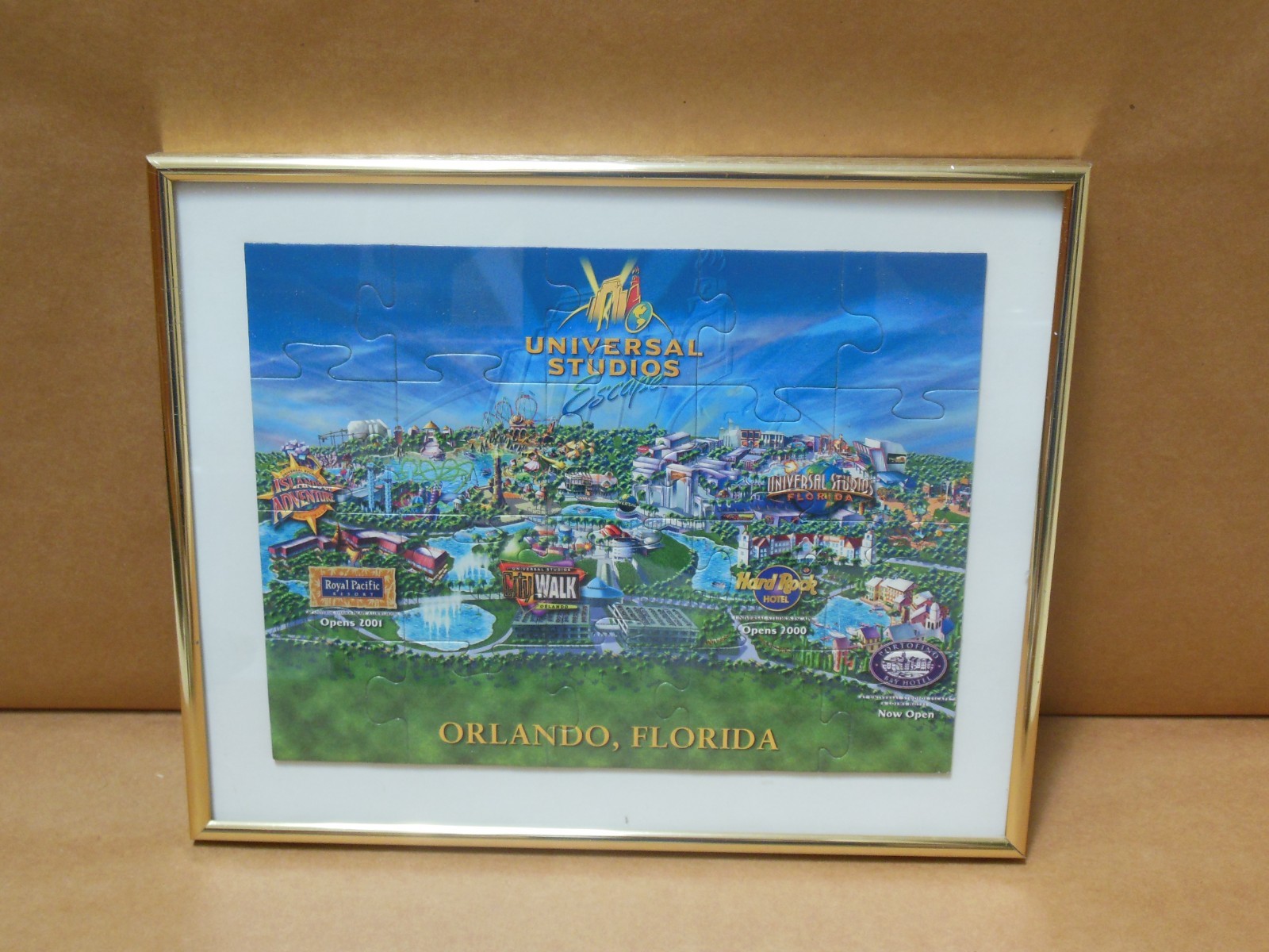 VTG Rare 1999 Universal Studios Escape Orlando Florida 20 Piece Puzzle Print Ad