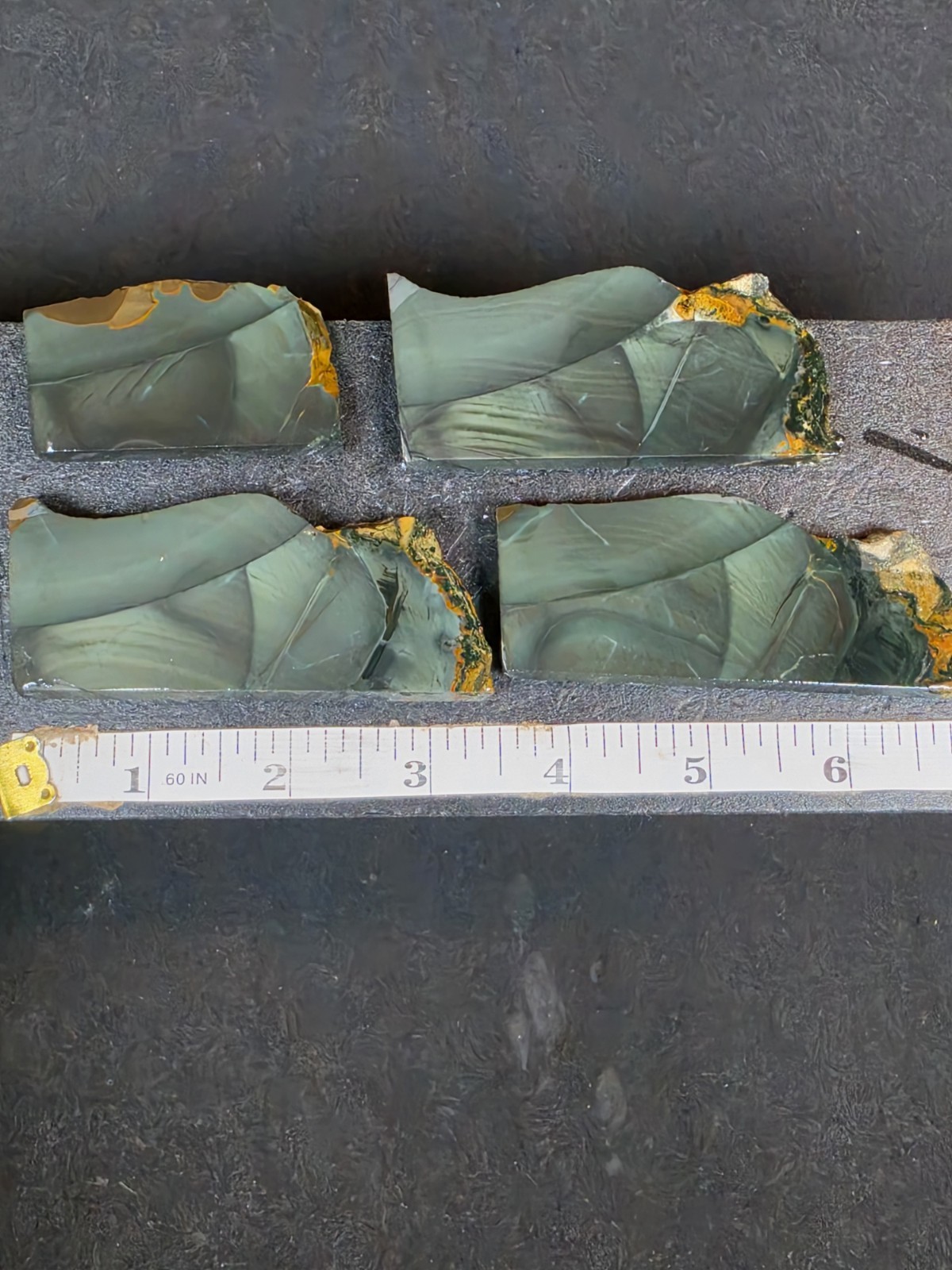 4x Orbed Blue Mountain Jasper Slabs (Oregon)