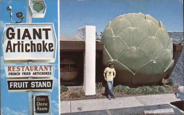 Castroville, California CA Giant Artichoke Chrome Original Vintage Postcard Castroville, California CA Giant Artichoke Chrome Original Vintage Postcard