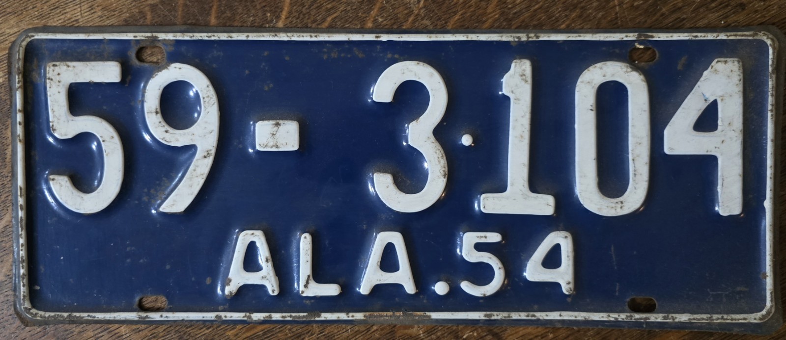 1954 Alabama Vintage License Plate