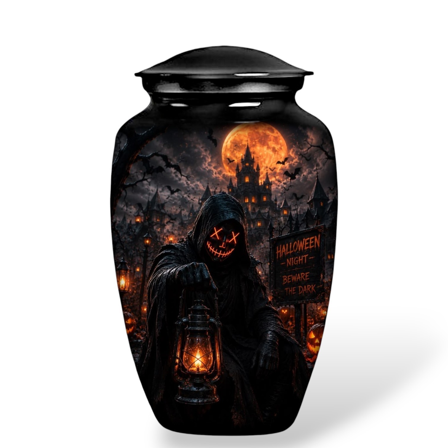 Halloween Reaper Cremation Urn Adult Human Ashes Large Metal 190 Cu In Urns Halloween Reaper Cremation Urn Adult Human Ashes Large Metal 190 Cu In Urns
