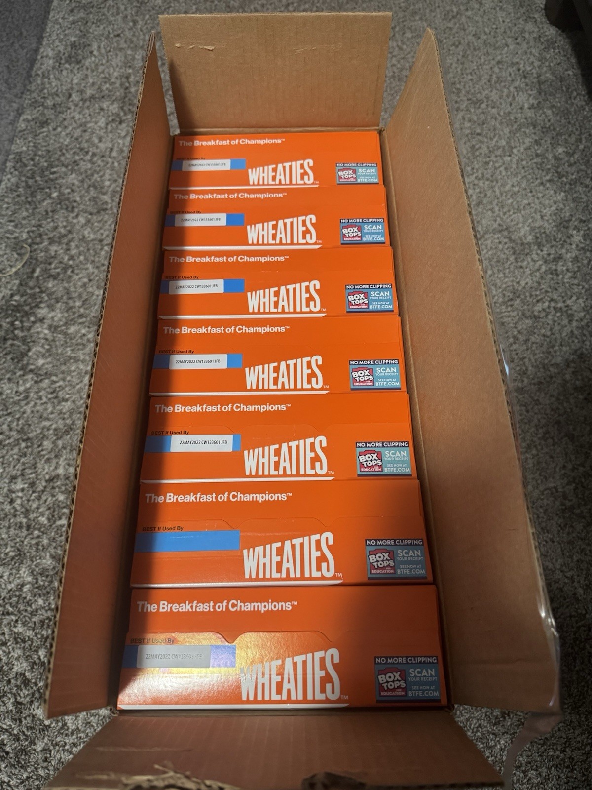 LOT OF 7 - Wheaties Century Collection Gold Box #1 Muhammad Ali