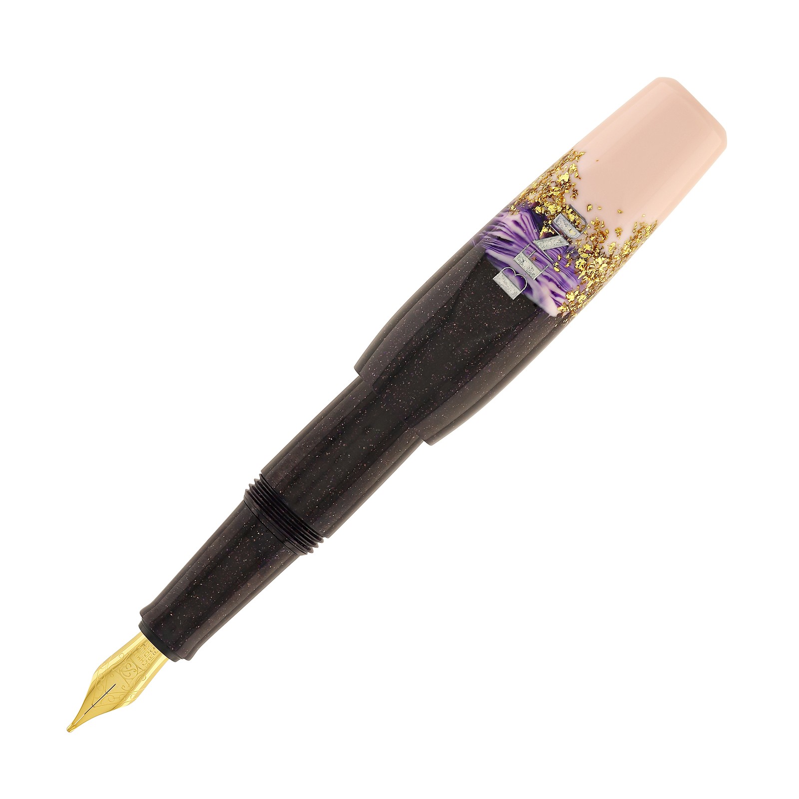 Benu Pixie Collection Fountain Pen in Plum Cream - Broad - NEW in Box
