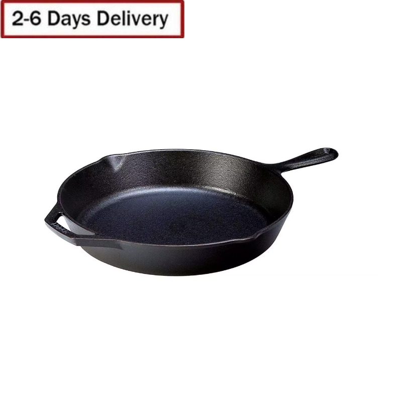 Lodge Pre-Seasoned 12 Inch. Cast Iron Skillet with Assist Handle，Free