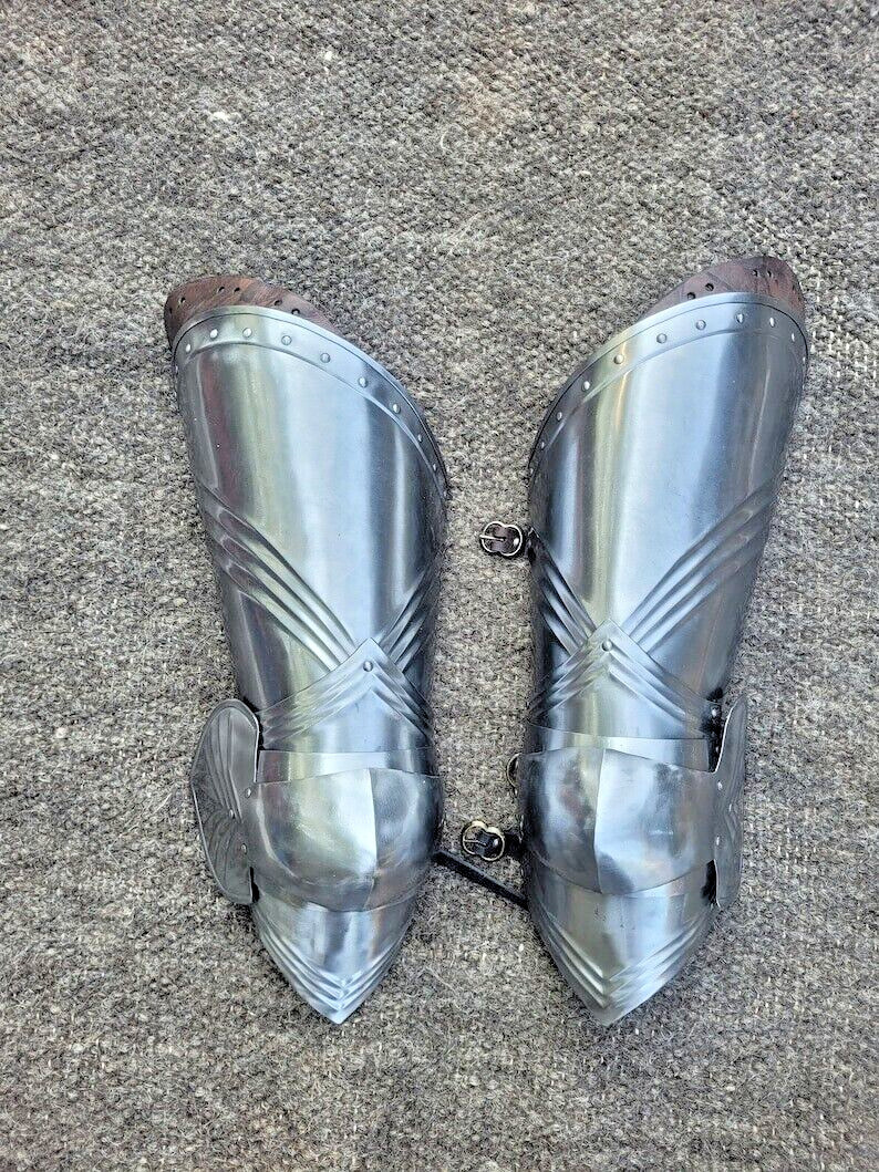 Medieval Knight Gothic leg Guard Larp functional Armor Legs Sca Halloween Item