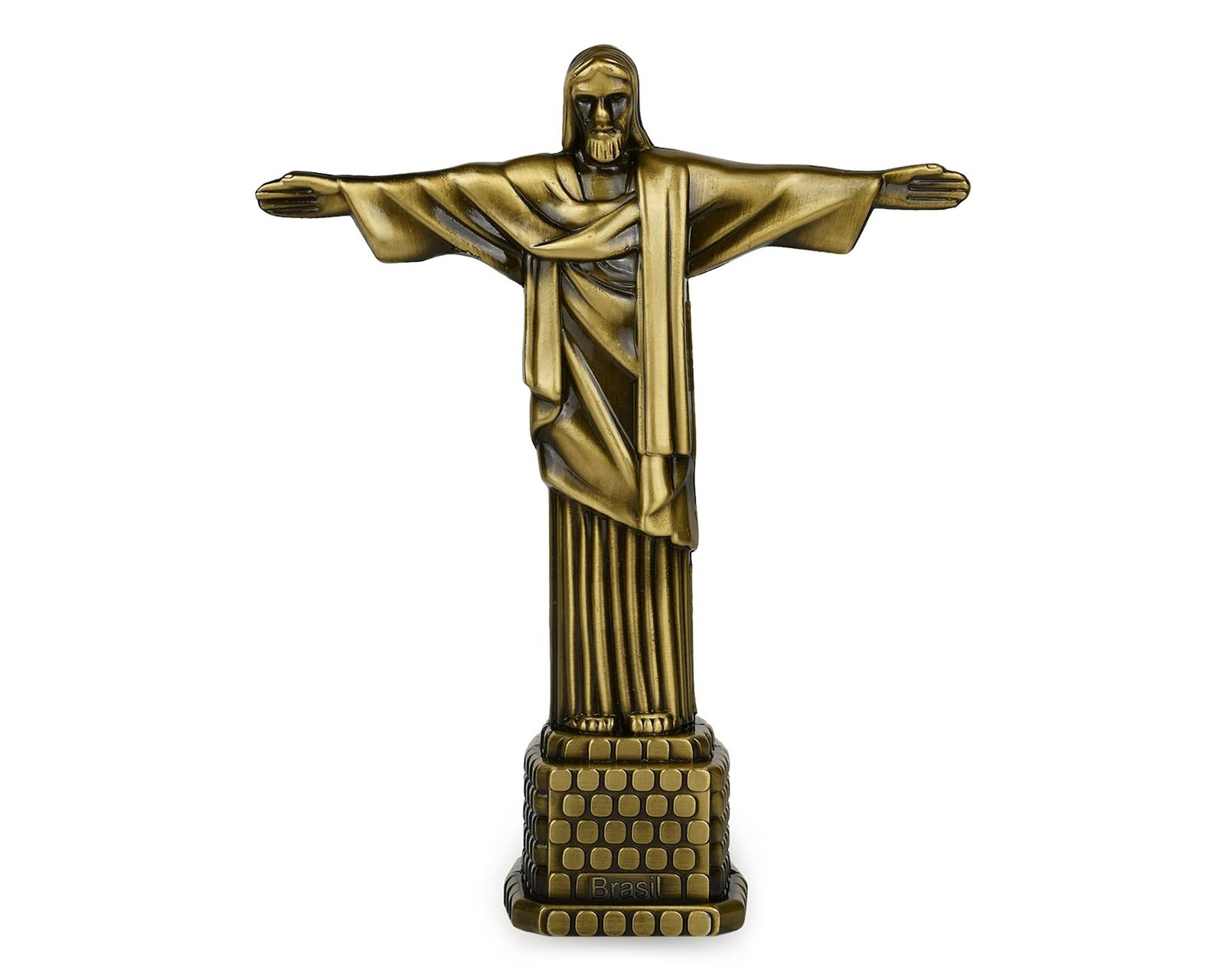 DS. DISTINCTIVE STYLE Metallic Statue of Jesus Figurine 7 Inch Christian Stat...