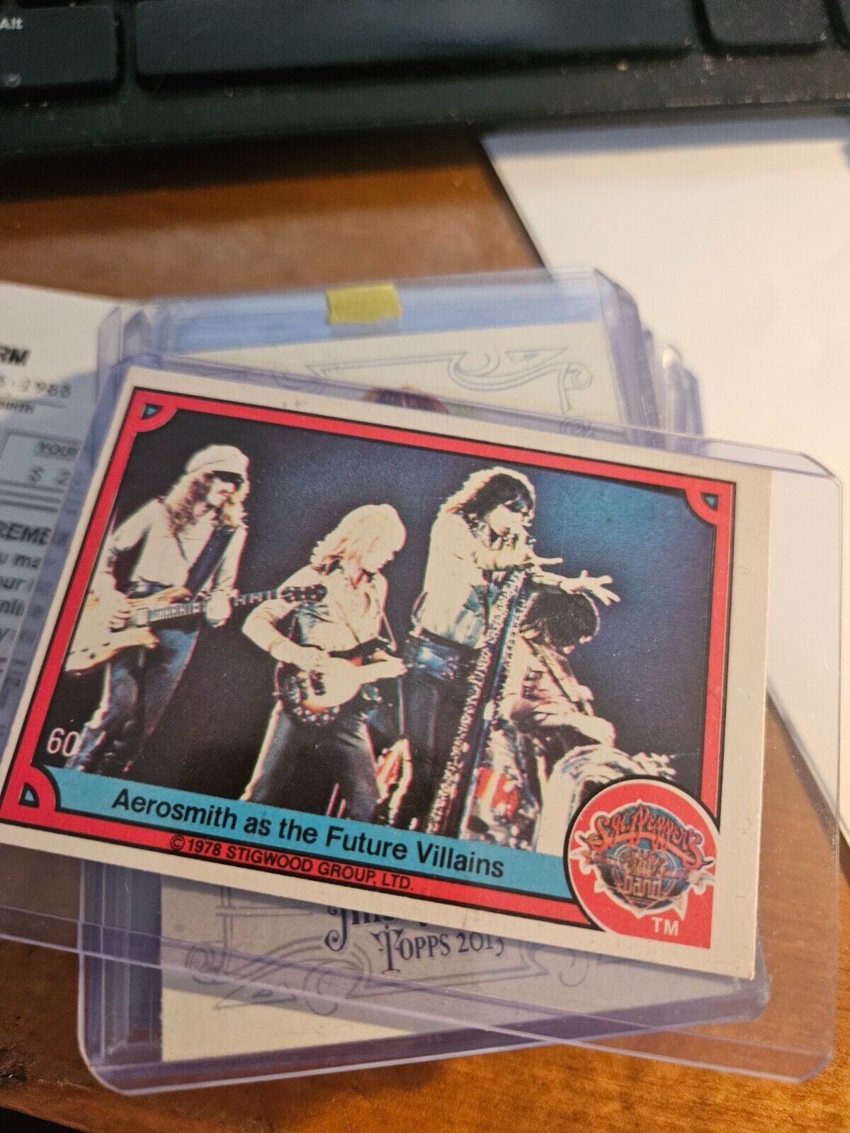 1978 Donruss Aerosmith Rookie Card Sgt Peppers #60 Aerosmith as Future Villains