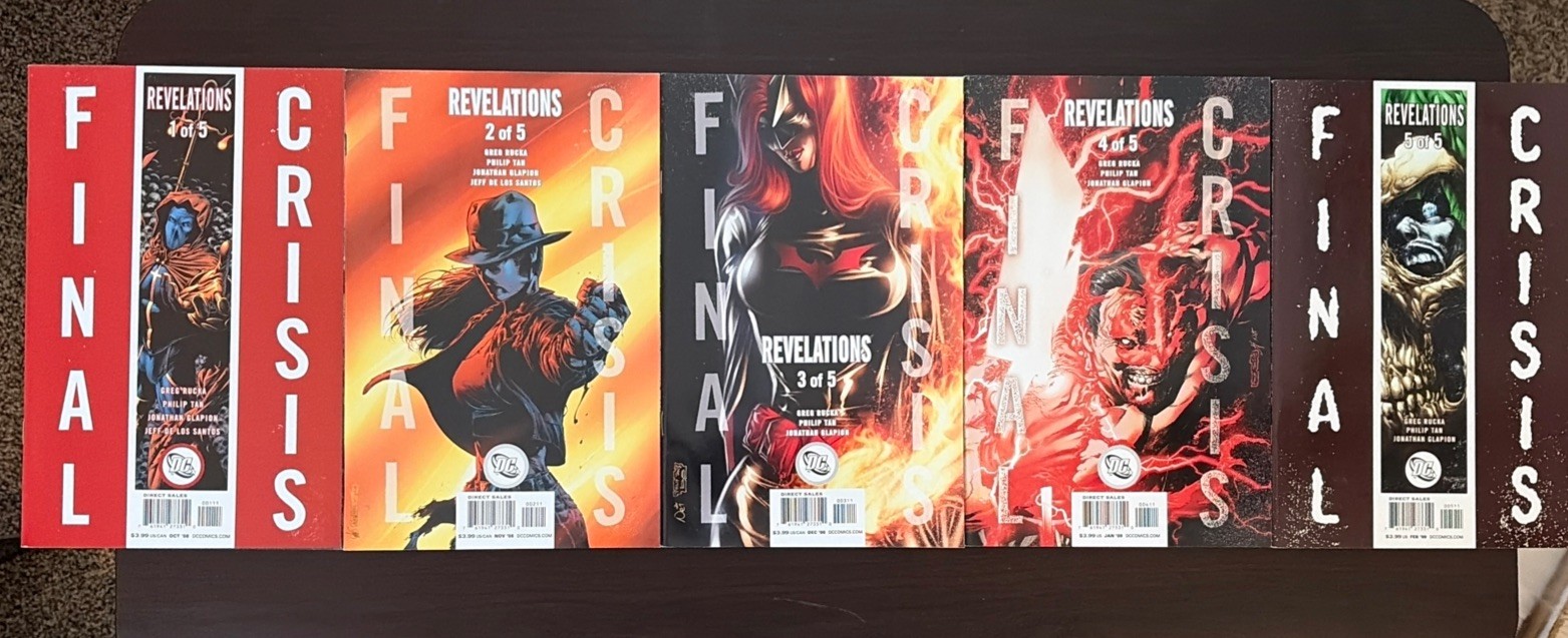 Final Crisis Revelations 1 2 3 4 5 complete Set 2008 Final Crisis Revelations 1 2 3 4 5 complete Set 2008