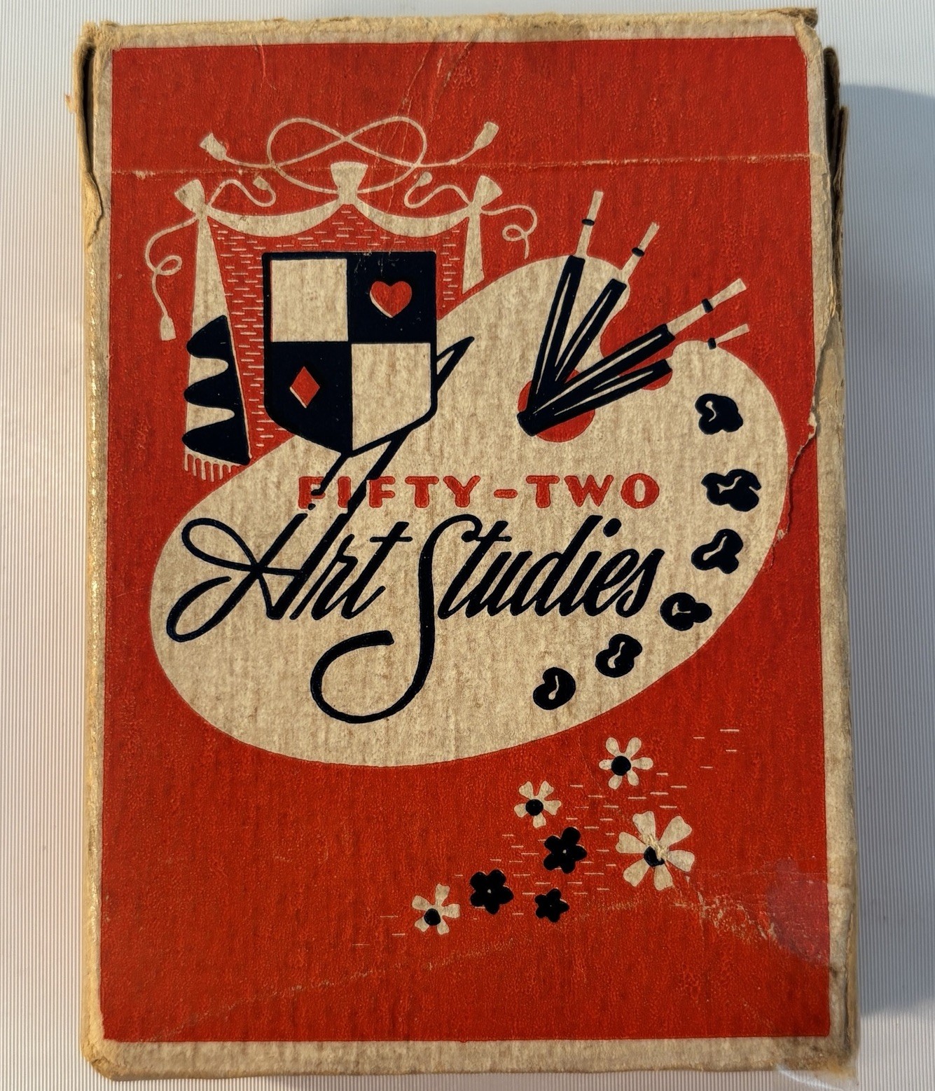 Vintage 1950s Fifty-Two Art Studies Pin Up Playing Cards Complete Unplayed NMint