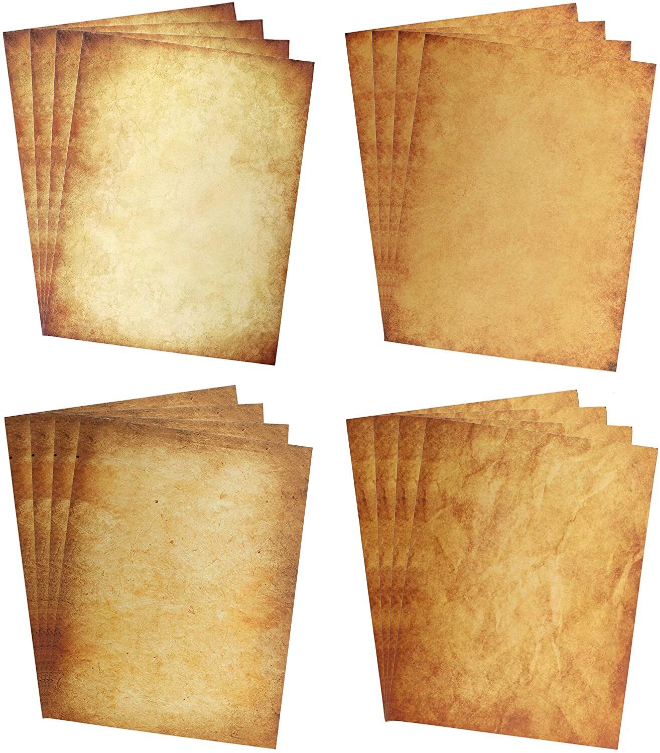 Antique Design Stationery, 8 1/2 x 11 inch, 124 Old Style Paper Sheets