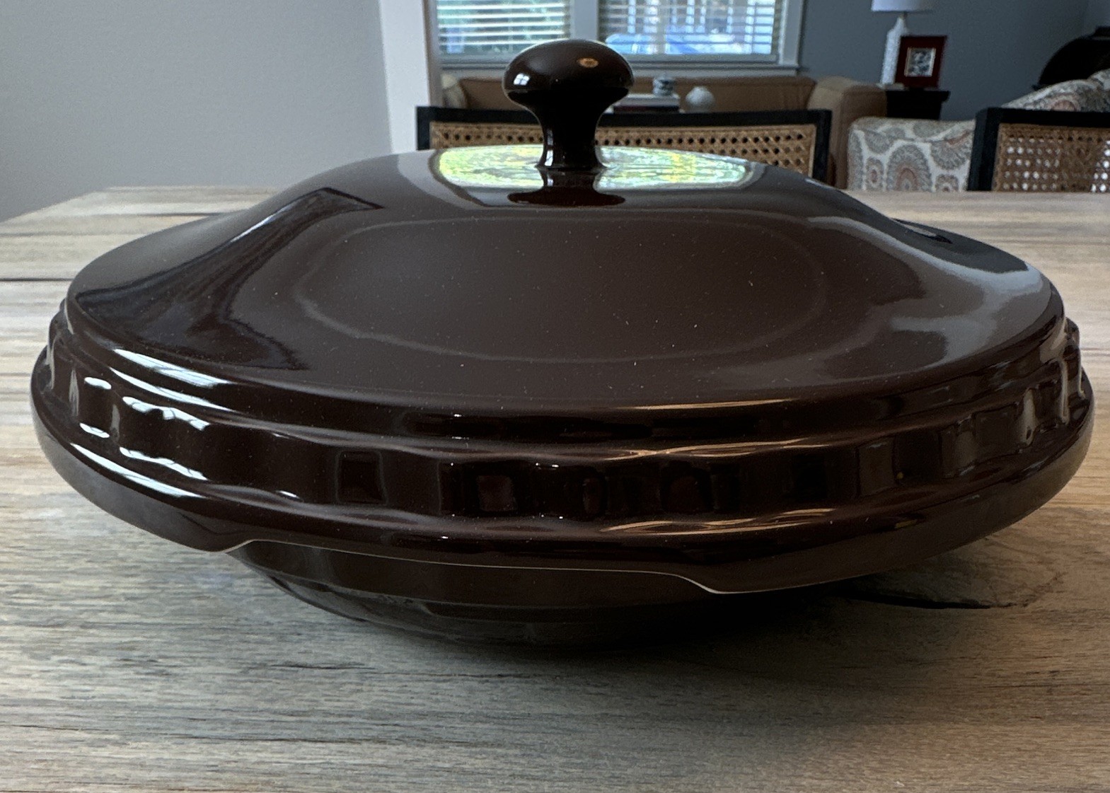 Still in the Box 📦 Longaberger Pie Plate w/ Lid in Chocolate 🍫 