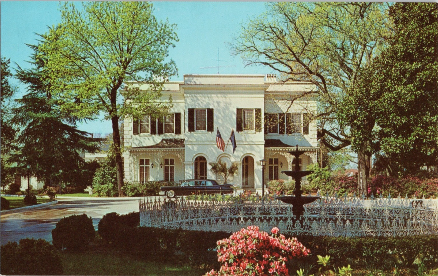 SC Governor\'s Mansion Columbia Photochrome Postcard Dexter Press 1960s SC Governor\'s Mansion Columbia Photochrome Postcard Dexter Press 1960s
