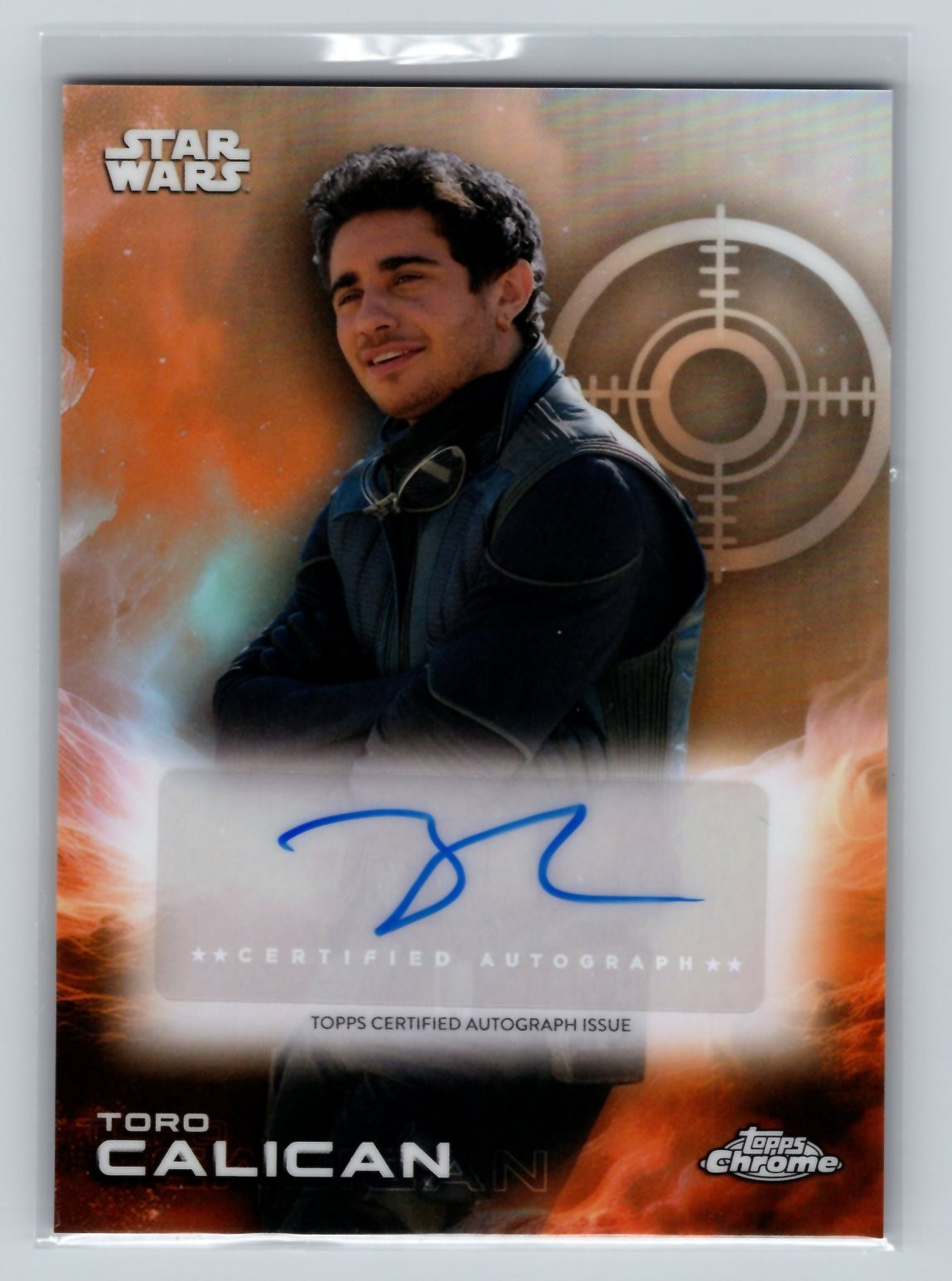 2025 TOPPS CHROME STAR WARS JAKE CANAVALE AS TORO CALICAN AUTOGRAPH A-JC