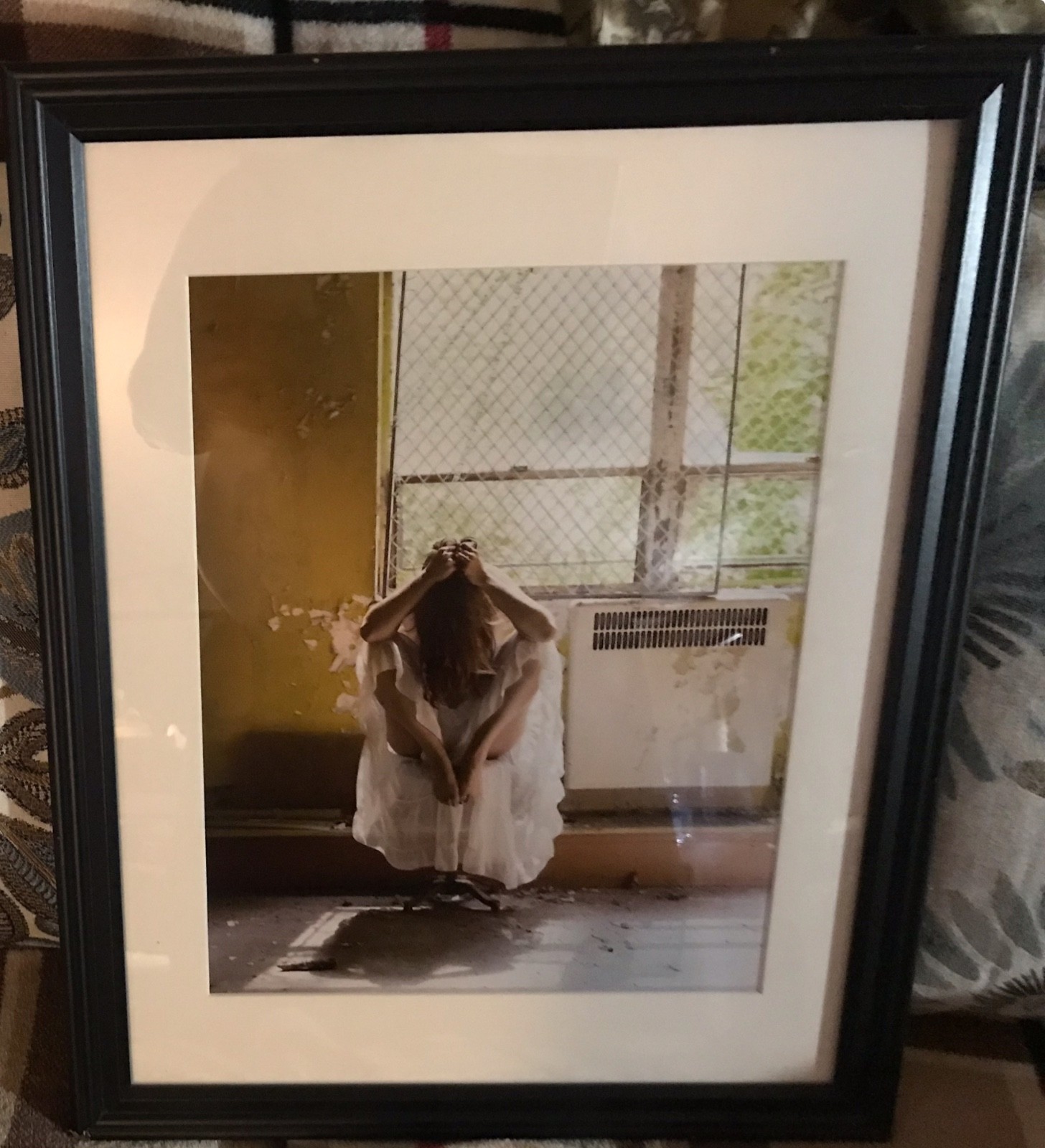 20x16 Framed Risque Female Model Photograph 