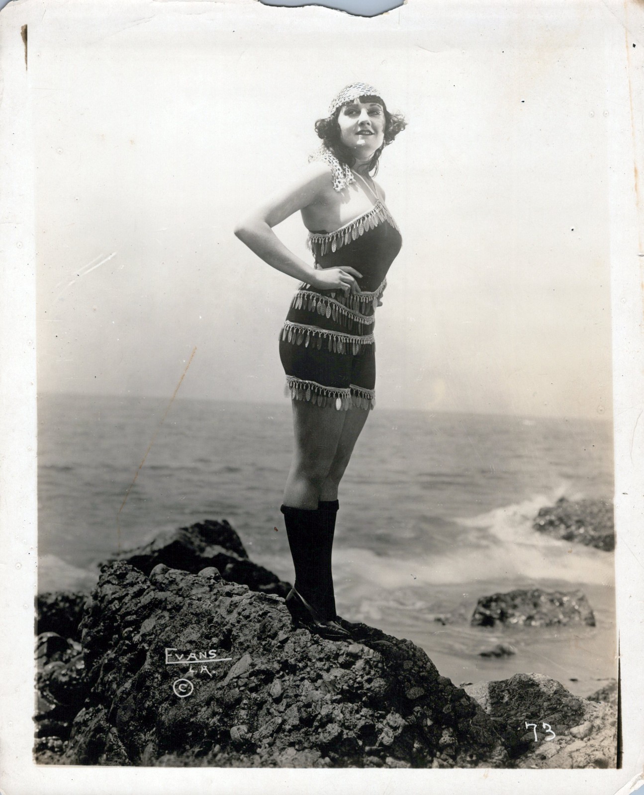 Mack Sennett Bathing Beauty (1915) ❤ Vintage Cheesecake Portrait Photo 959K