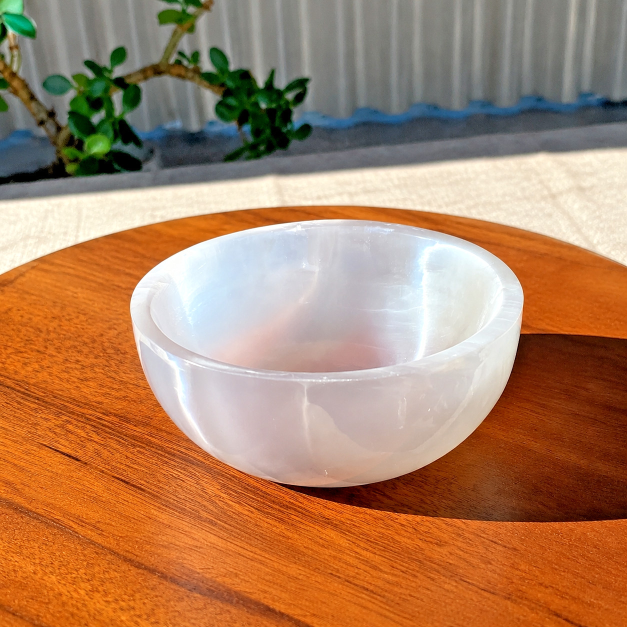 Natural Selenite Bowl Crystal Charging Healing Stones Jewelry Cleansing Dish